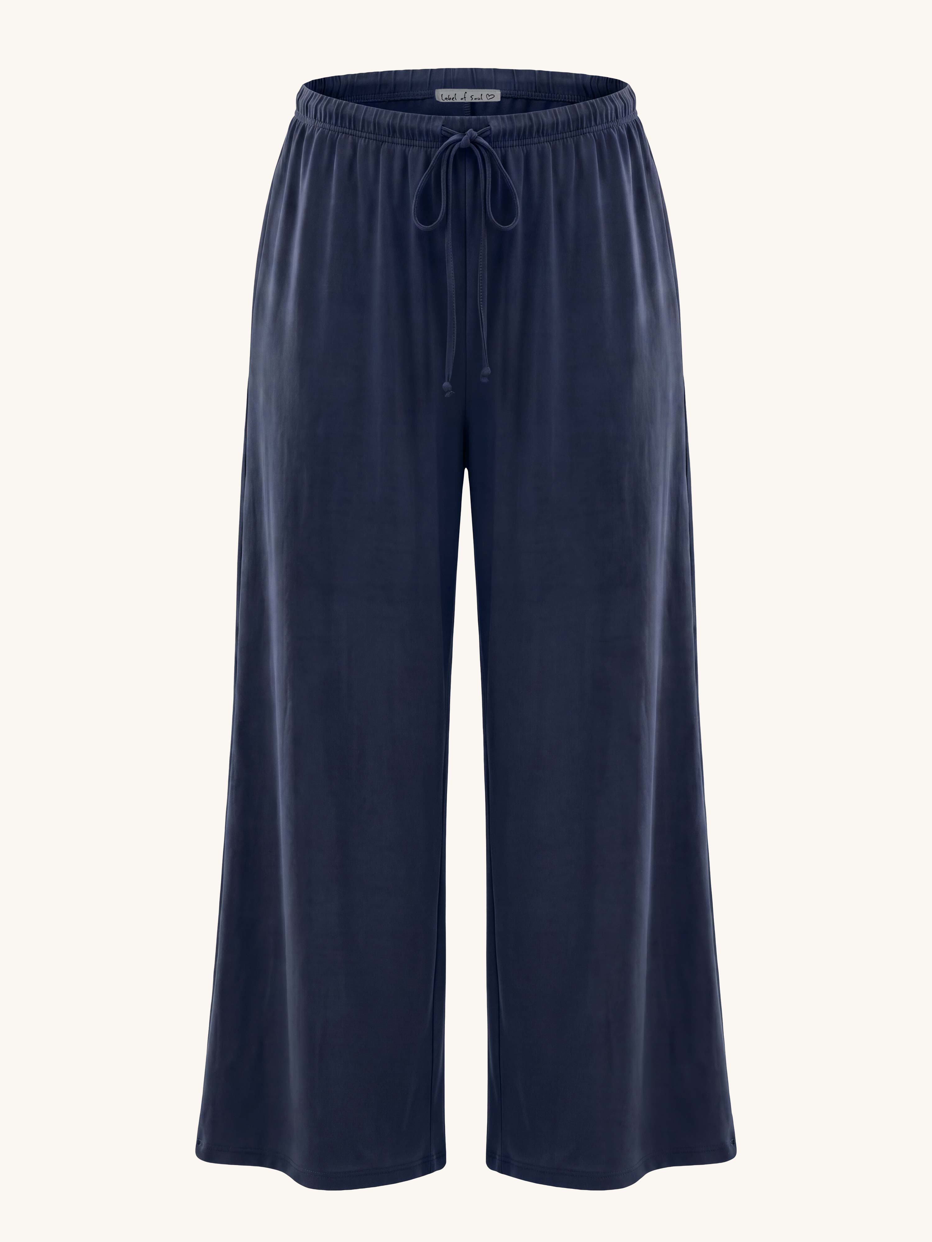 Basic Oversize Loungewear Palazzo Hose - REGULAR - Navy