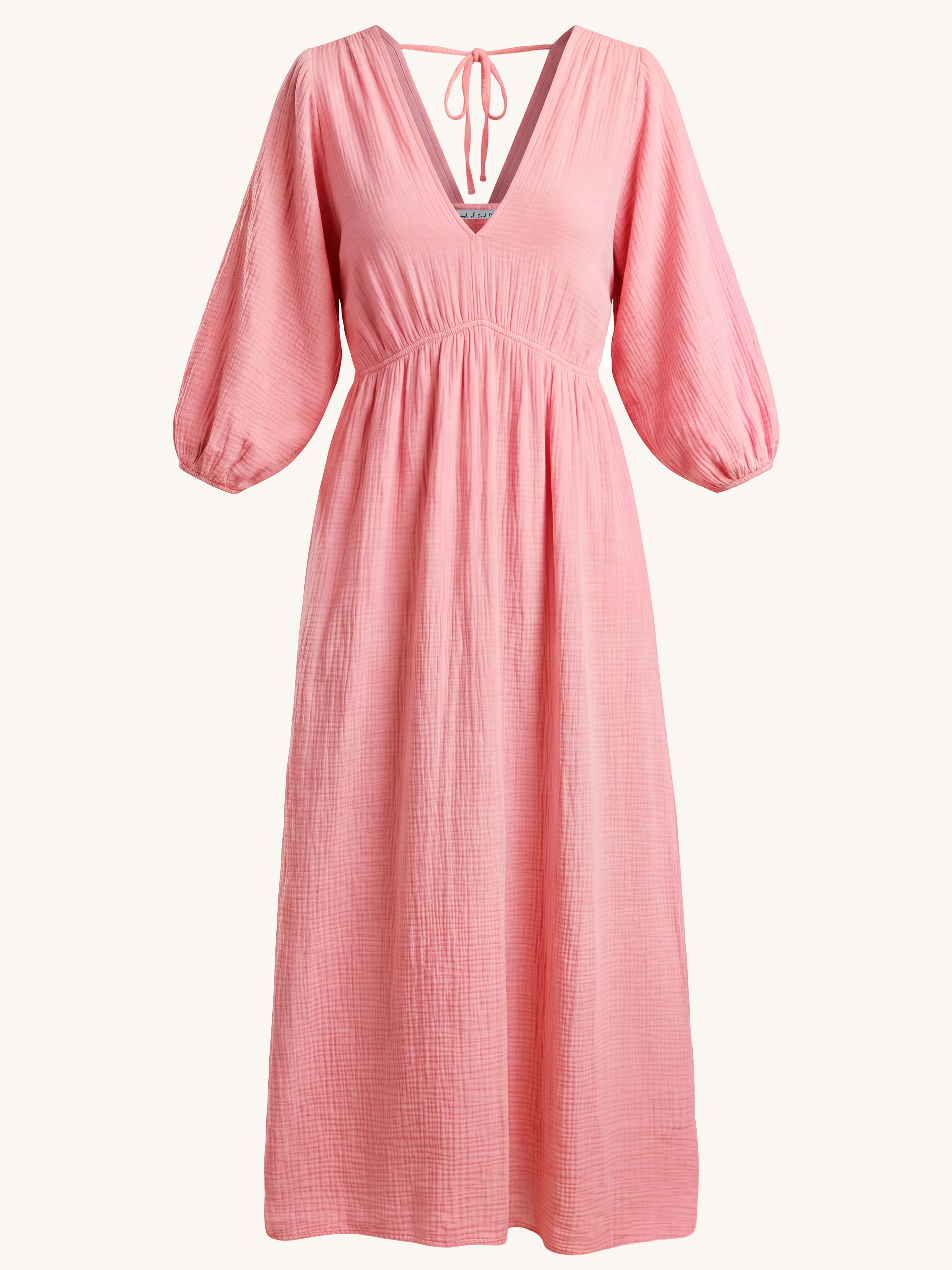 Musselin Kleid - BELLISSIMA - Flamingo