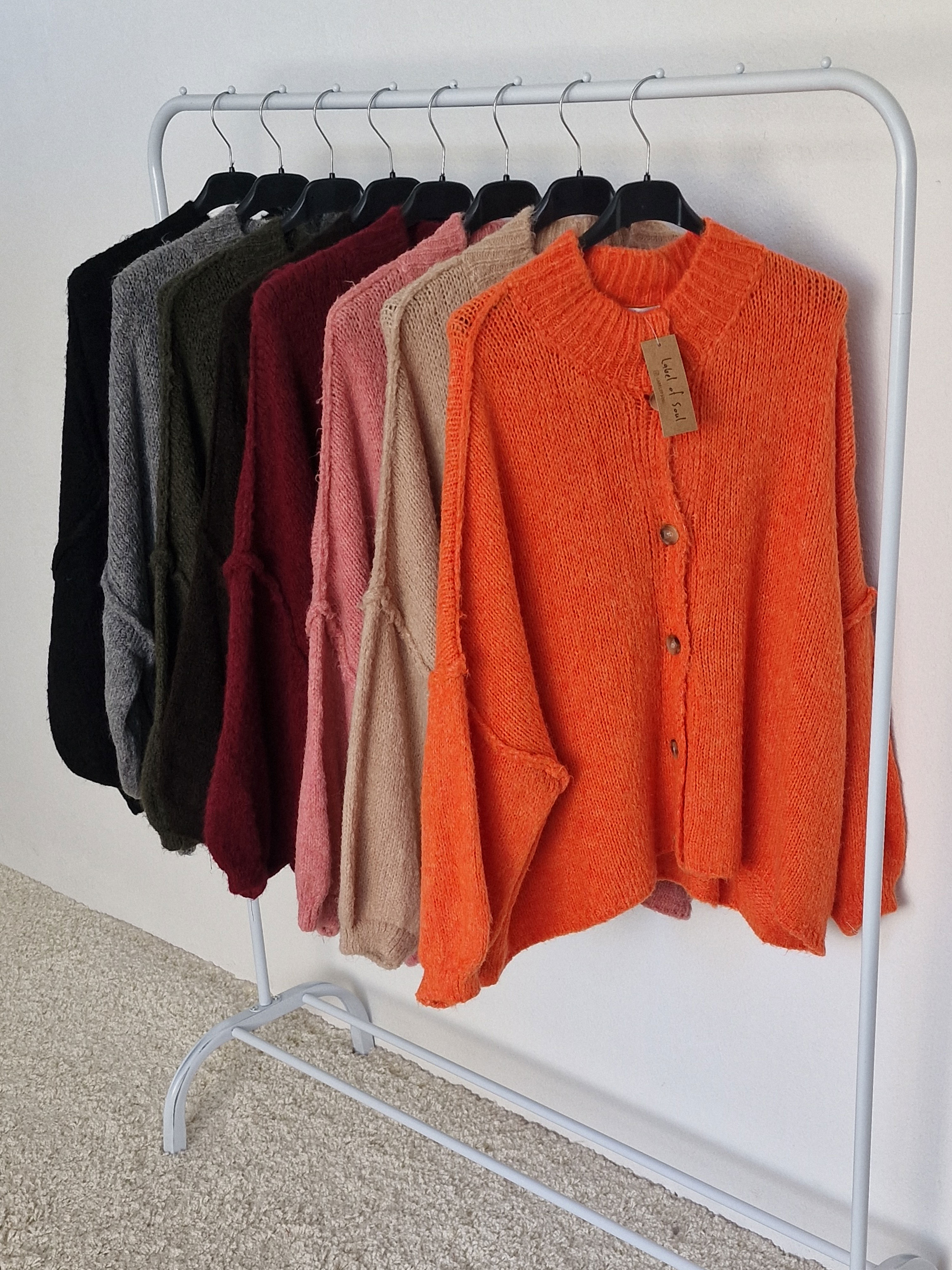 Oversize Cardigan - FLAUSCHI - Pumpkin Oversize Cardigan - FLAUSCHI - Pumpkin