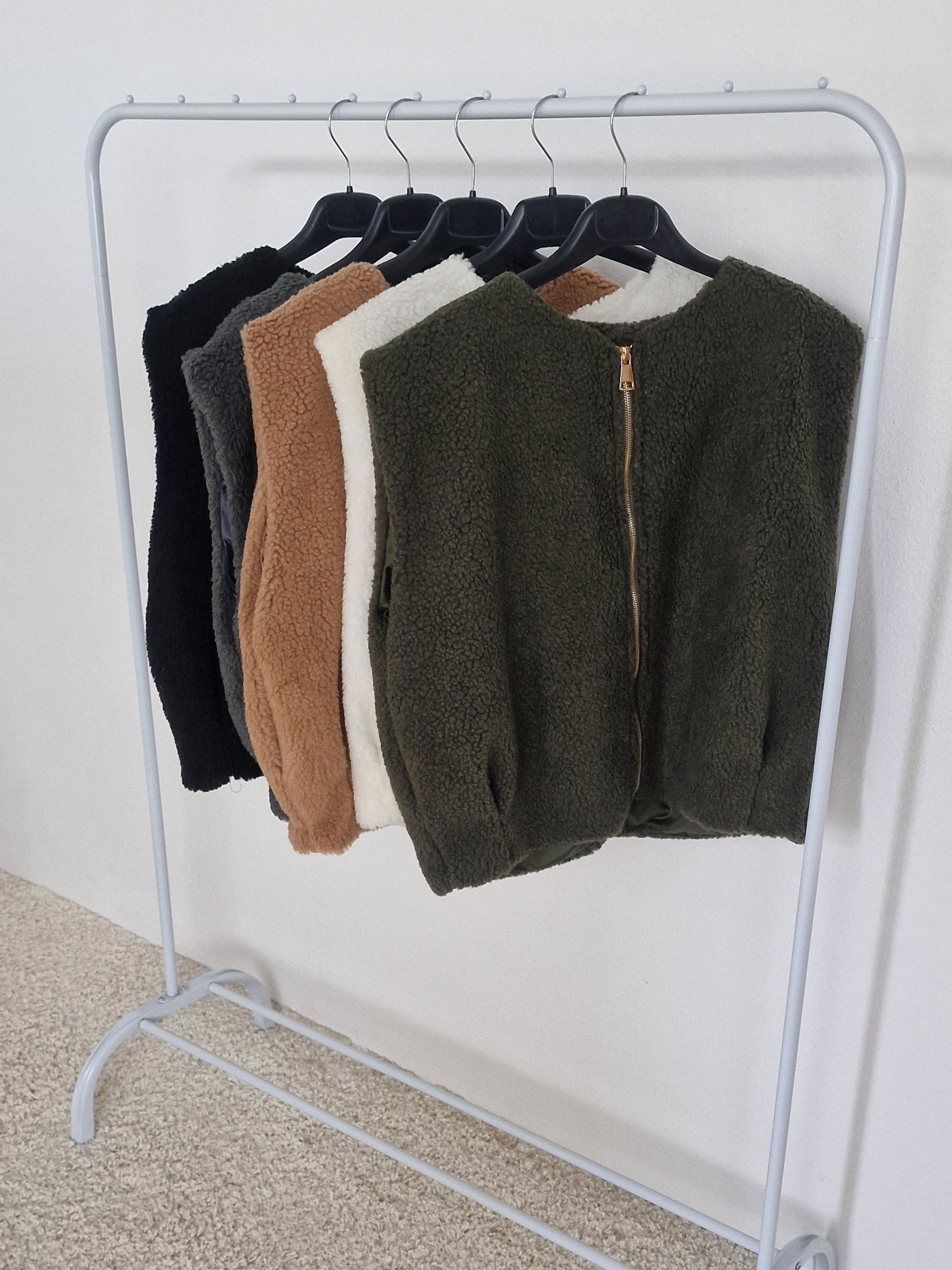Teddylook Weste mit Zipper - ICON - Olive Teddylook Weste mit Zipper - ICON - Olive
