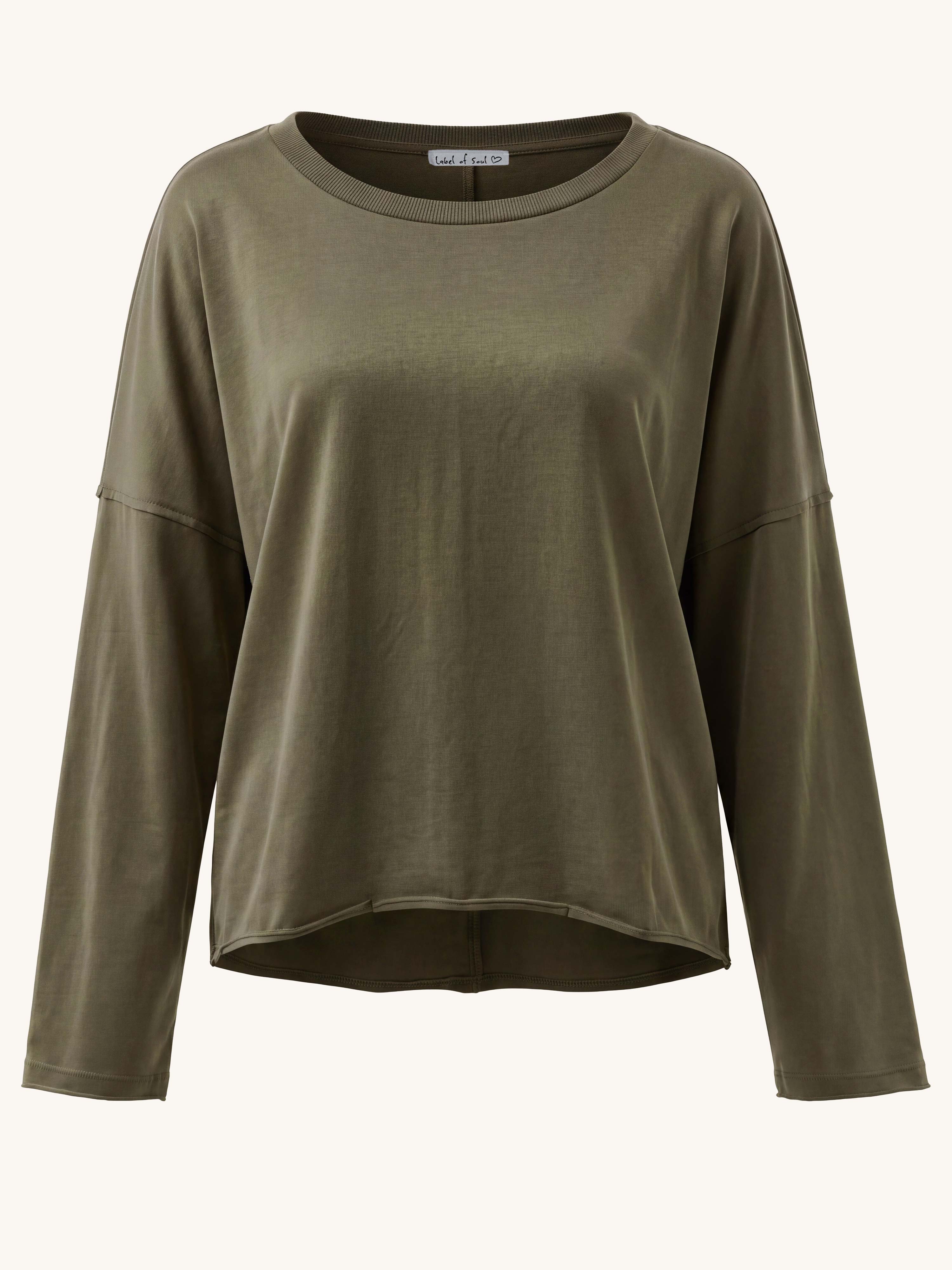 Basic Oversize Loungewear Shirt - Olive