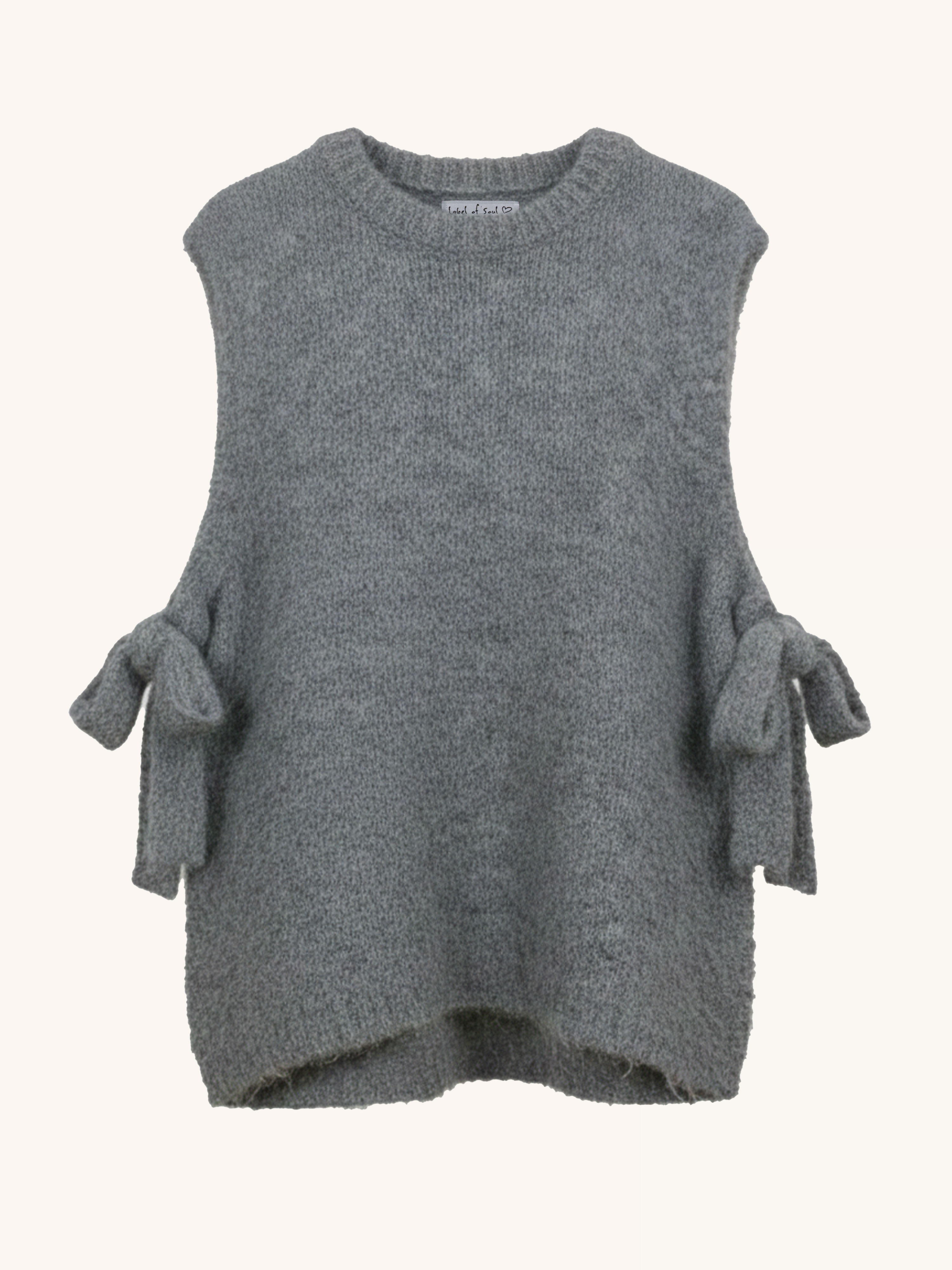 Pullunder mit Alpakawollanteil - Grau