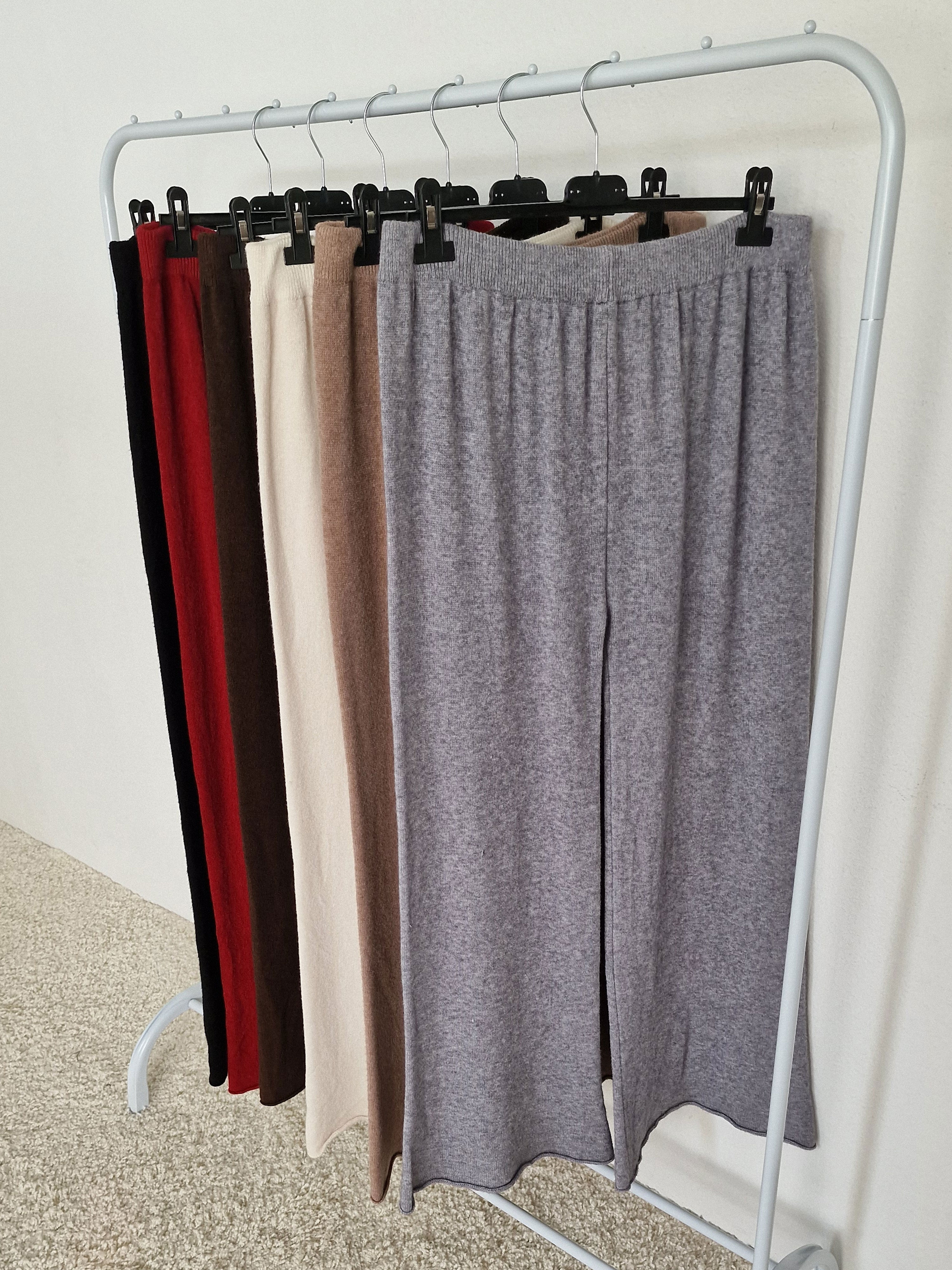 Viskose Strickhose - Grau Viskose Strickhose - Grau