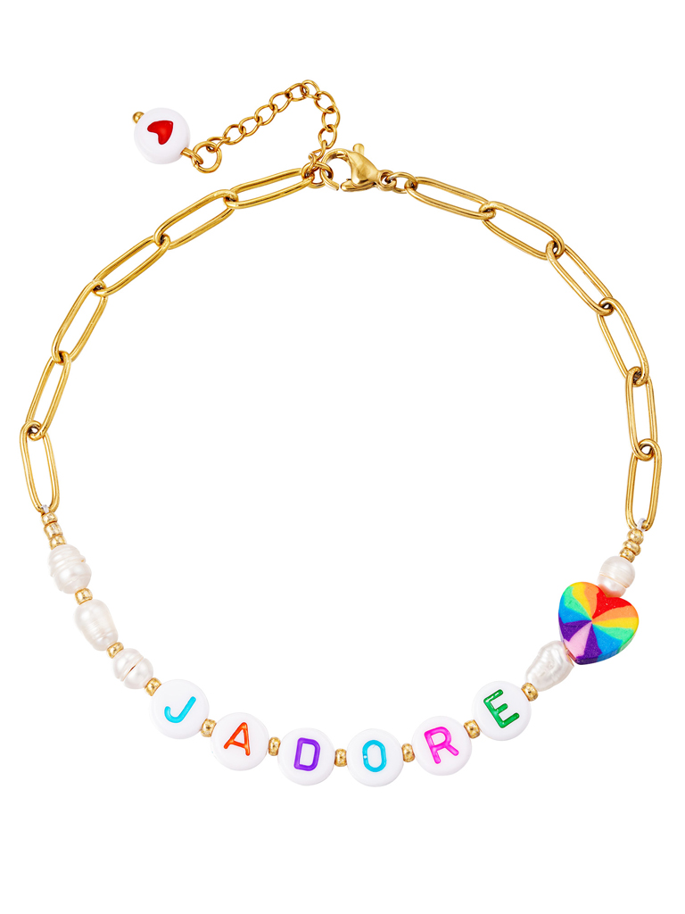 Fußkette - Adore - Edelstahl - Gold