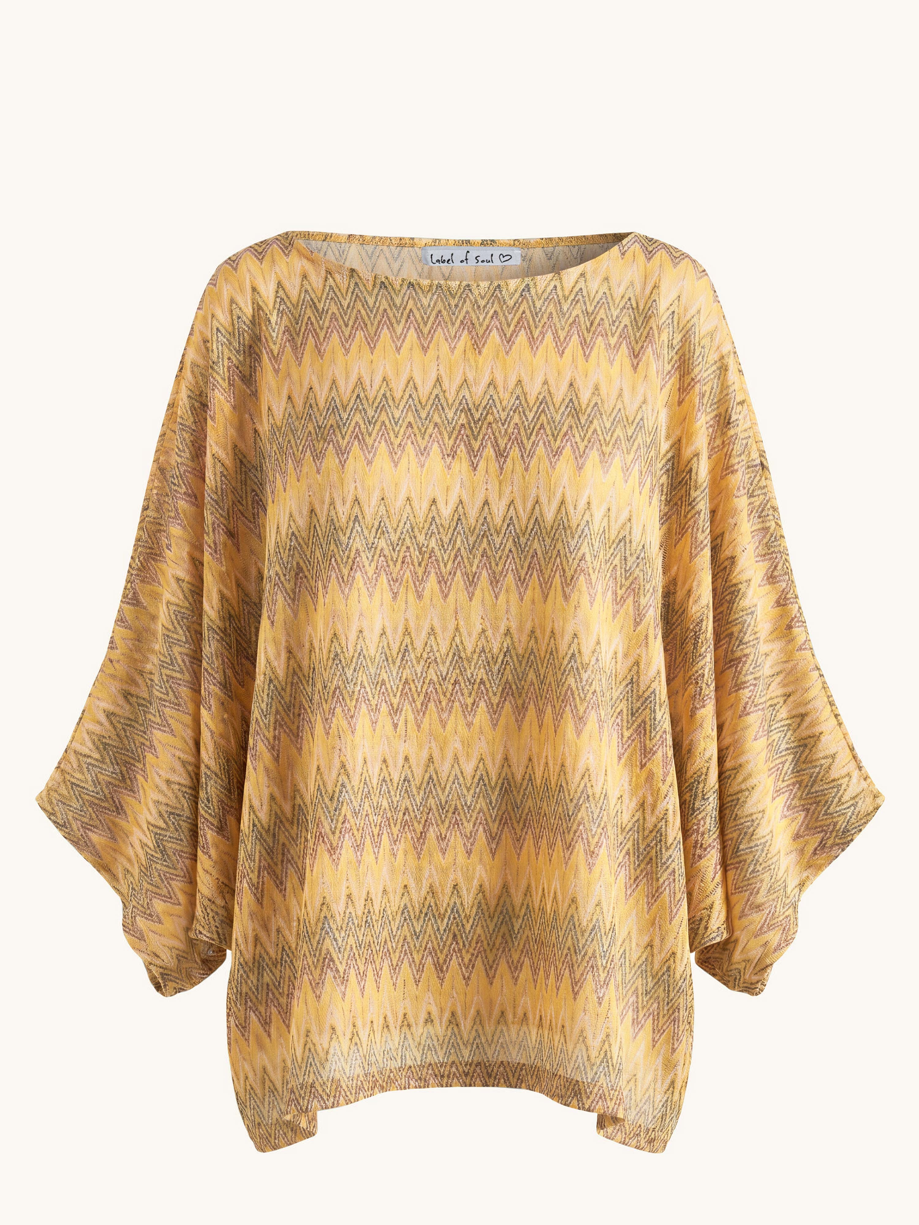 Oversize Poncho - IBIZA BREEZE - Honey