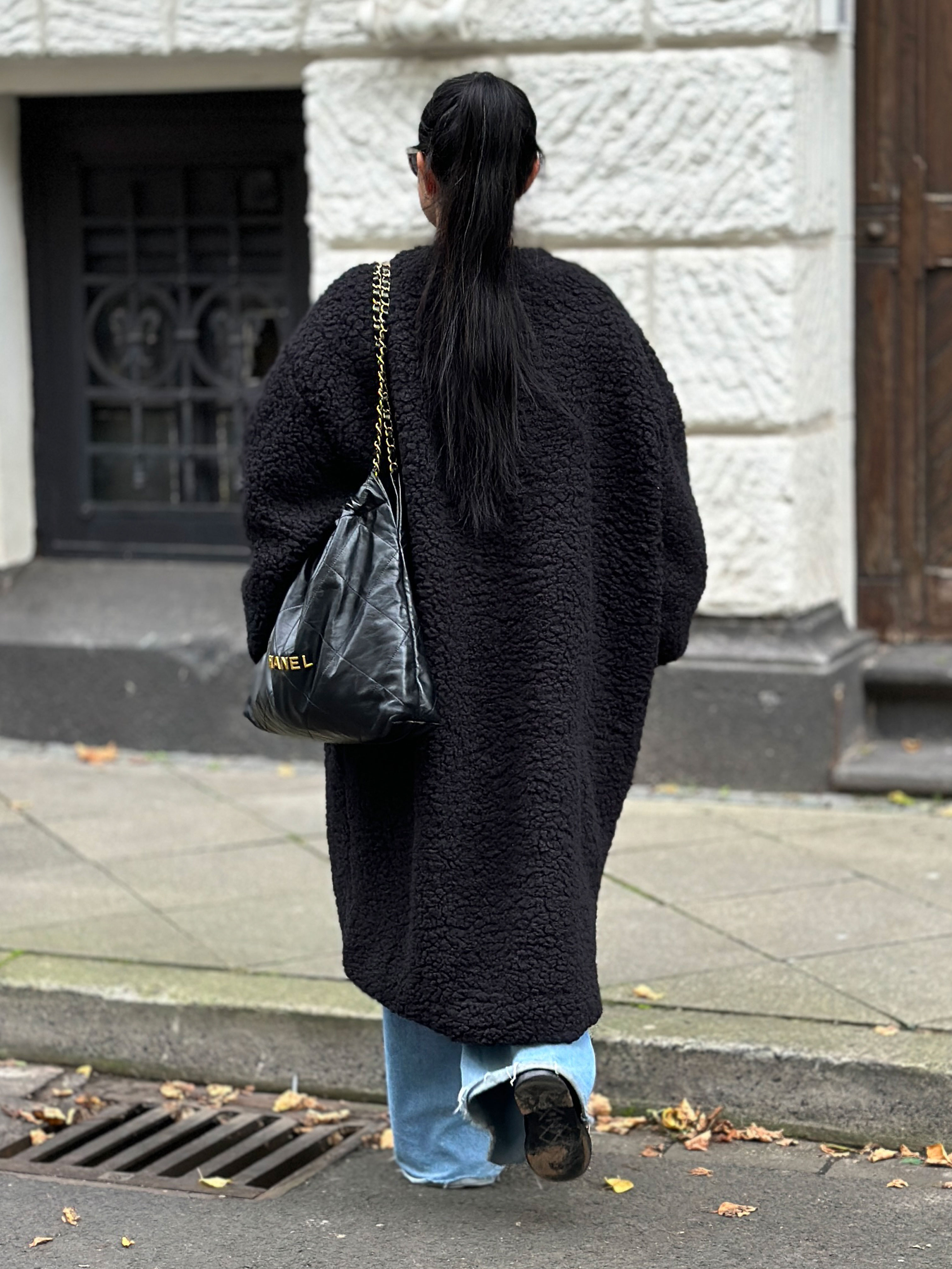 Teddylook Oversize Mantel - ICON - Schwarz Teddylook Oversize Mantel - ICON - Schwarz