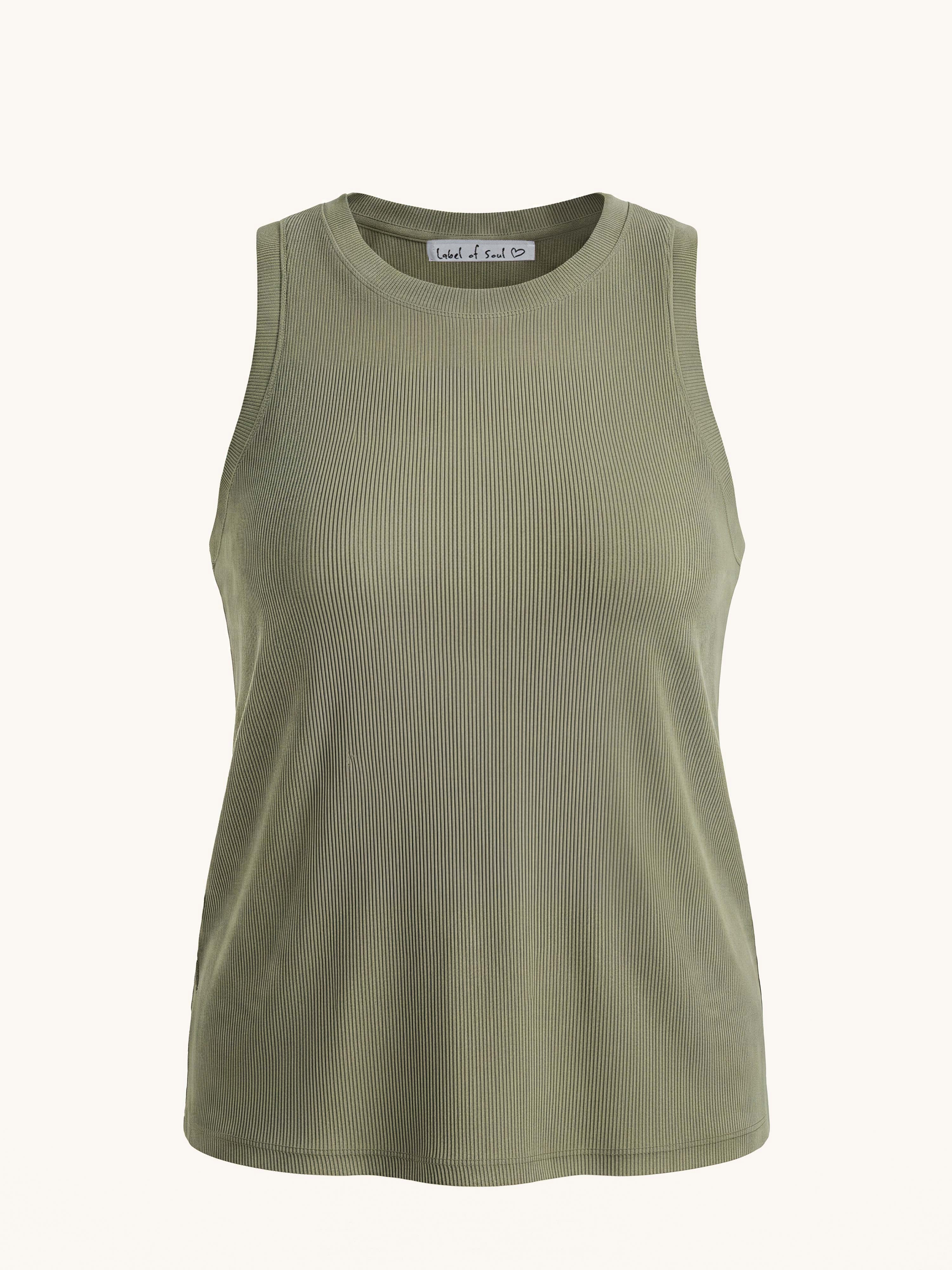 Basic Top - CURVY - Olive