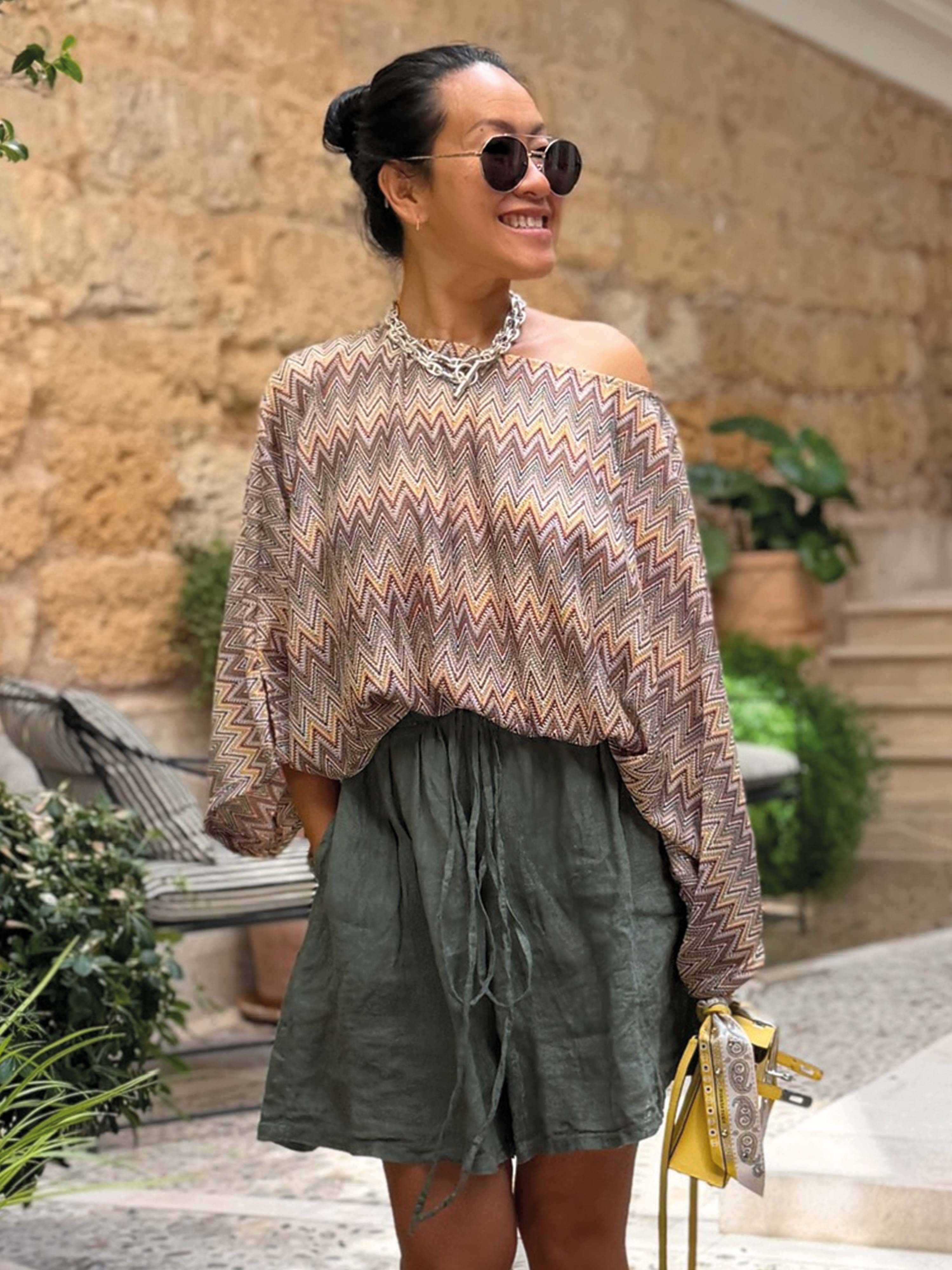 Oversize Poncho - IBIZA BREEZE - Matchalino