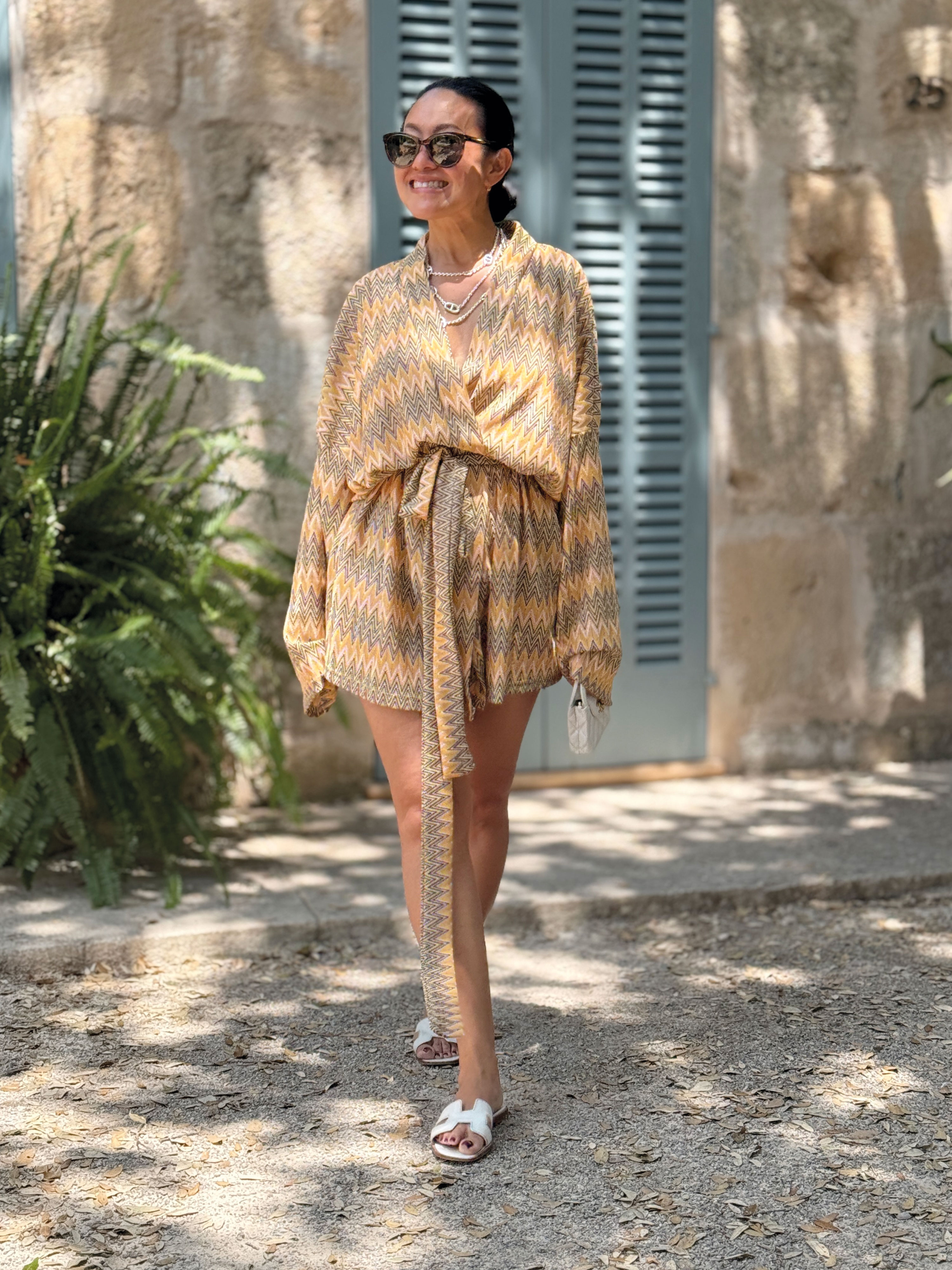 Wickel Kimono Jacke - IBIZA BREEZE - Honey
