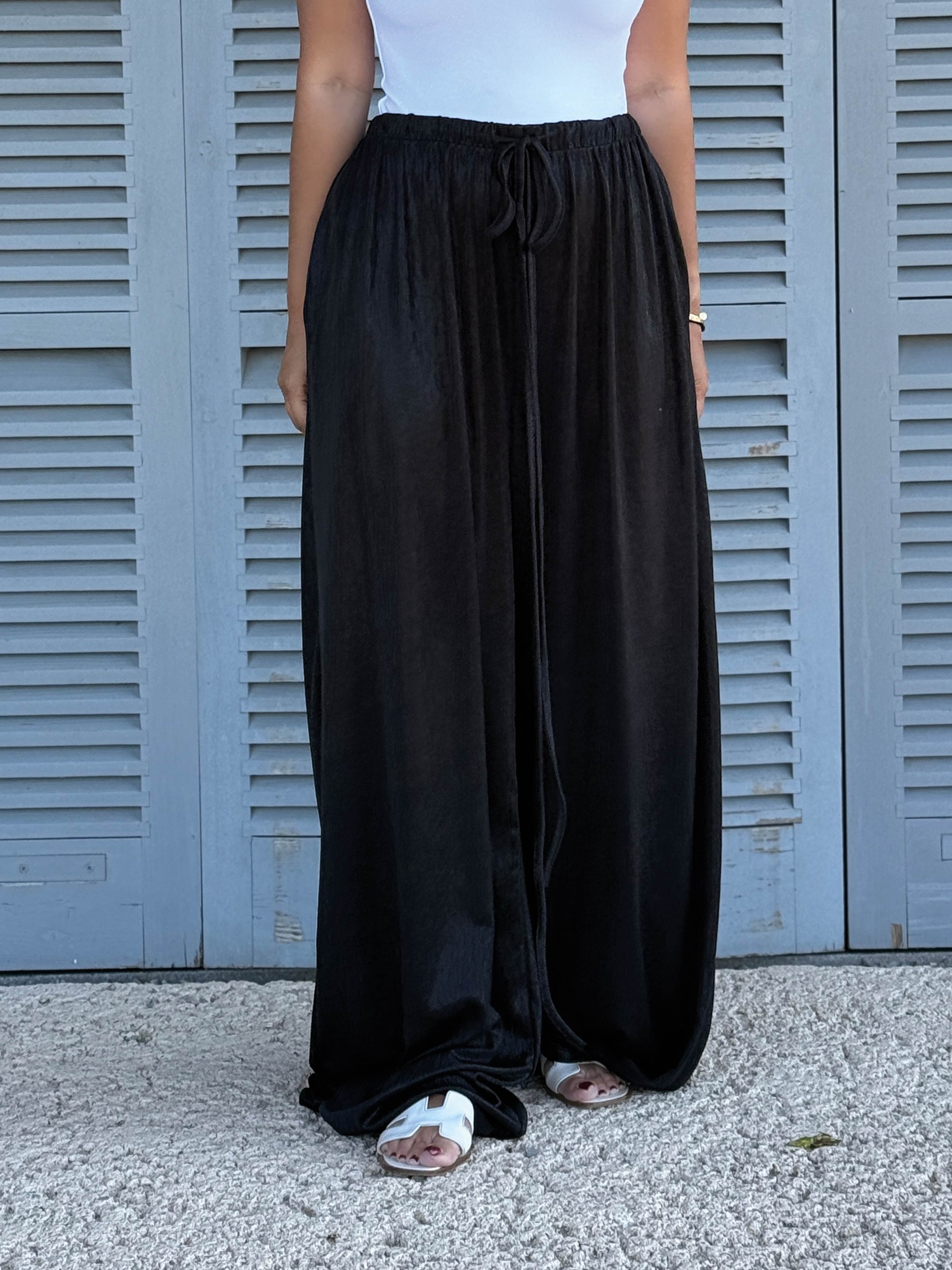 Palazzo Oversize Hose - LOTUS - Noir