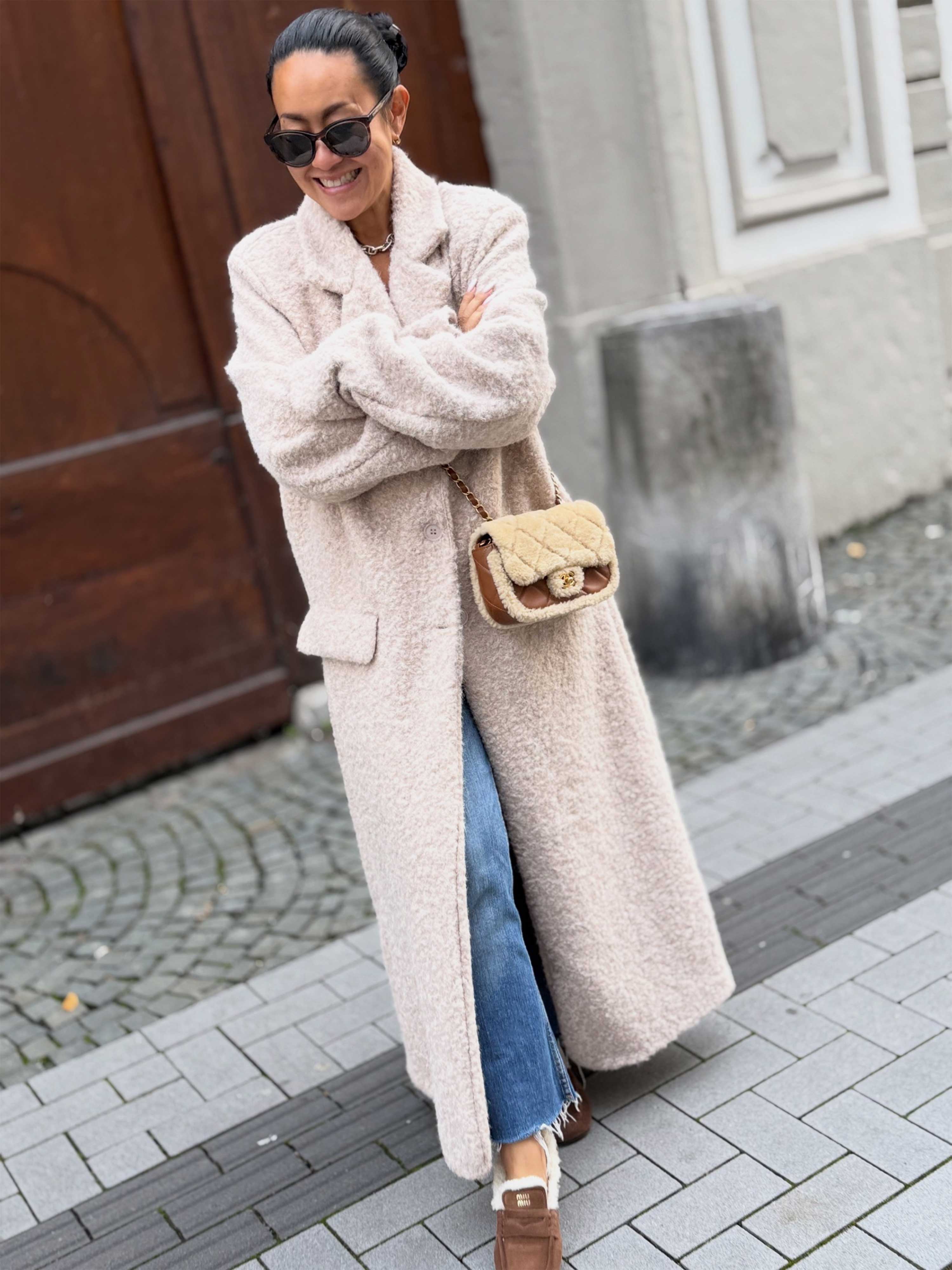 Oversize Blazer Mantel - HENRY - Oatmeal