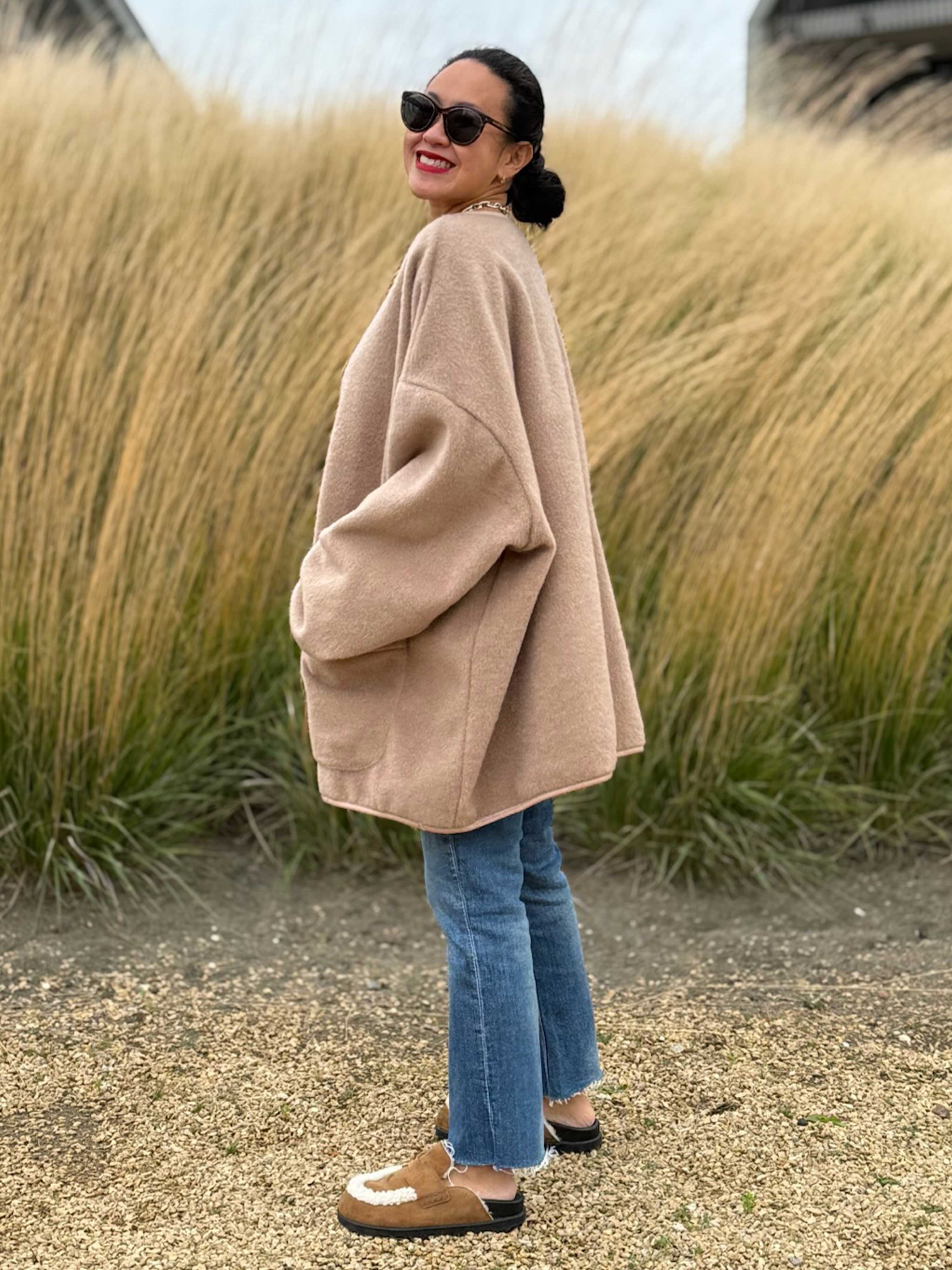 Oversize Jacke Button - SIGNATURE - Chestnut