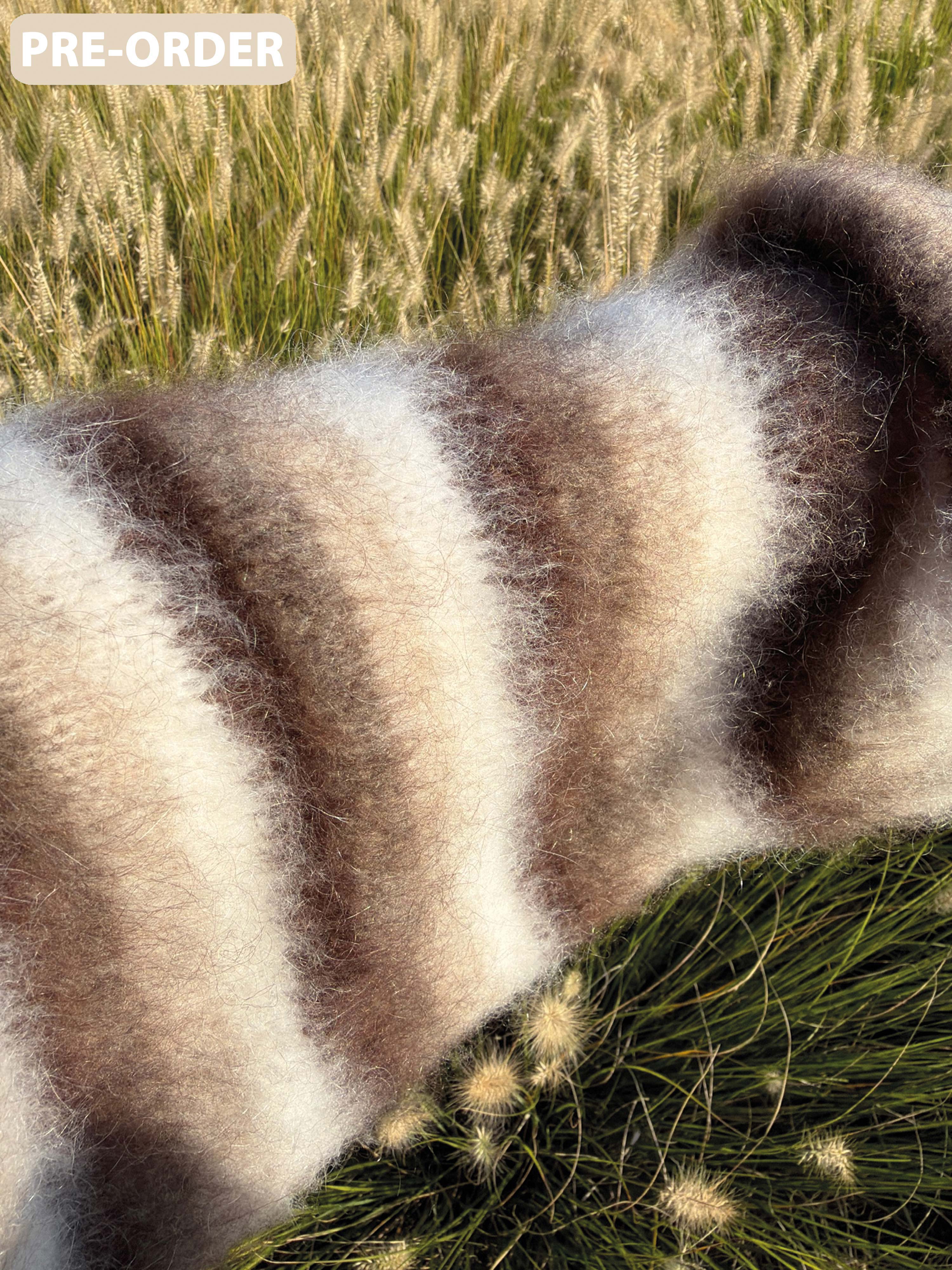 PRE-ORDER: Oversize Cardigan - FLUFFY - Schoko Mix