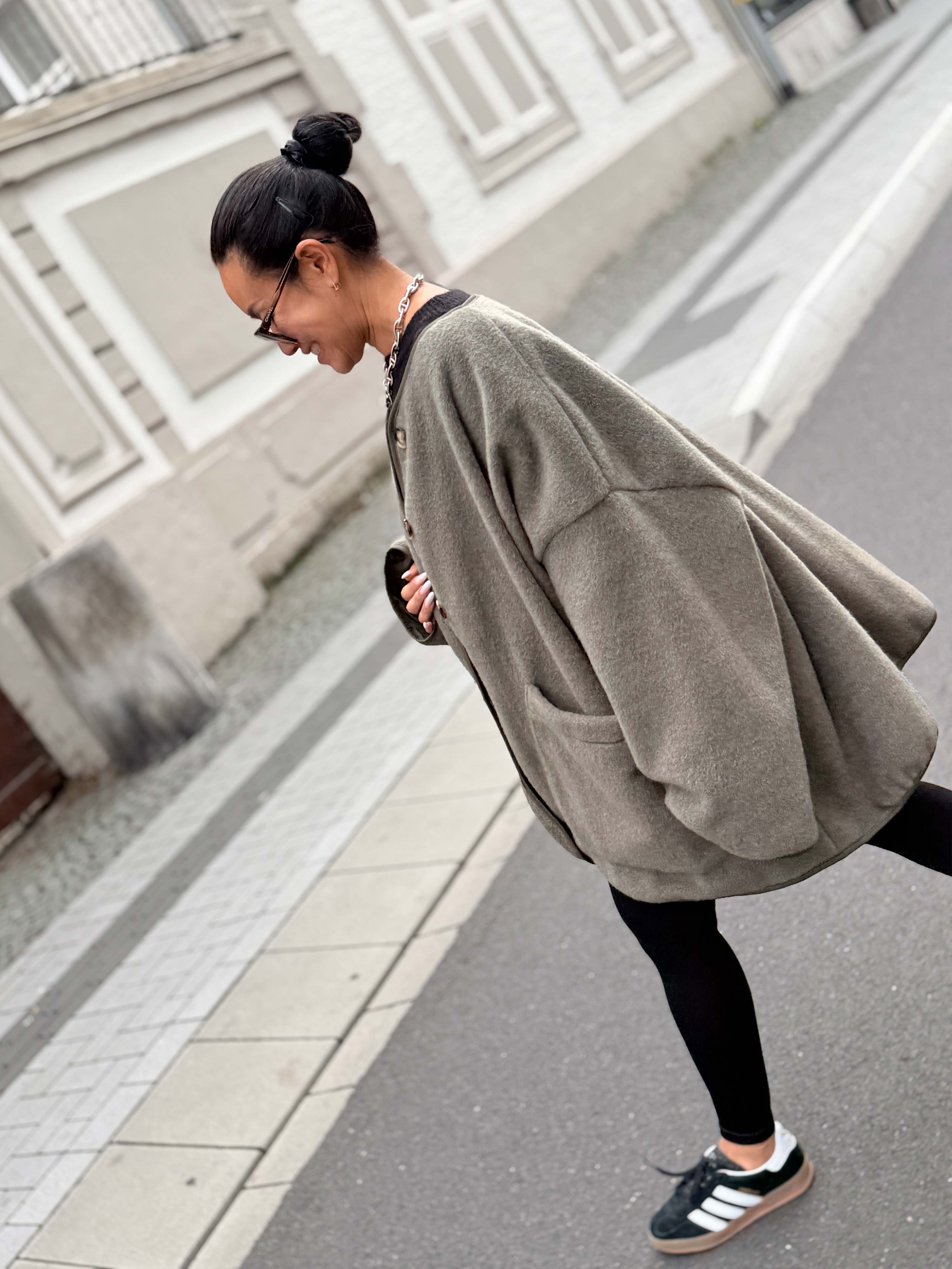 Oversize Jacke Button - SIGNATURE - Matcha Oversize Jacke Button - SIGNATURE - Matcha