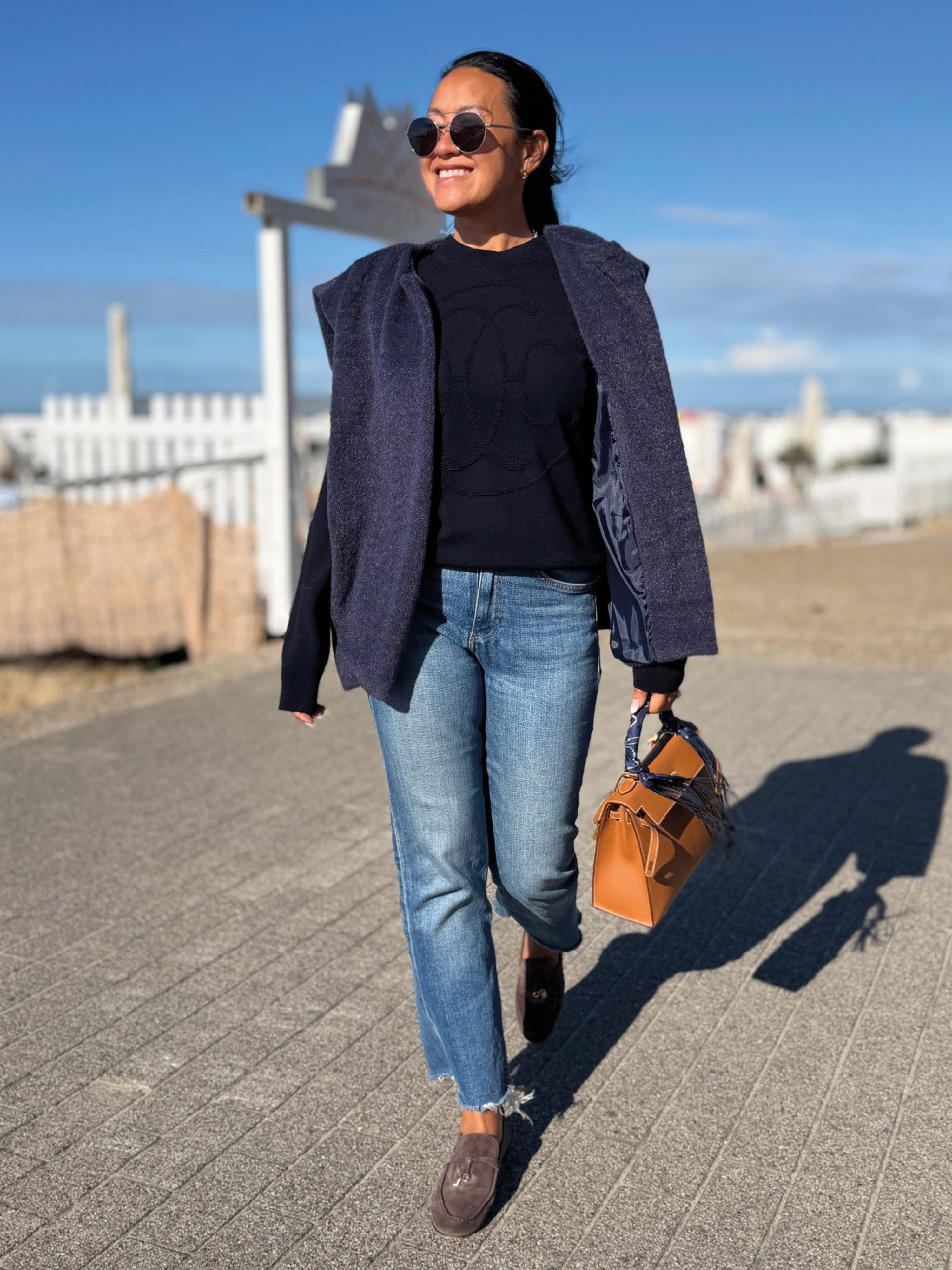 Kurzarm Weste mit Taschen - SIGNATURE - Navy