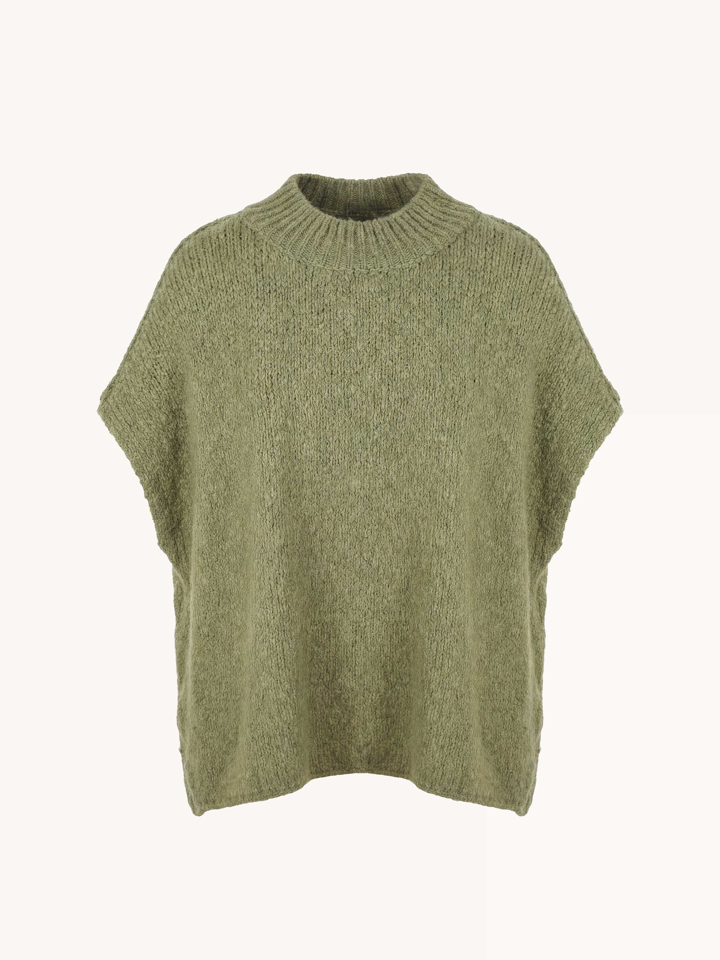 Oversize FLAUSCHI PONCHO - Matcha