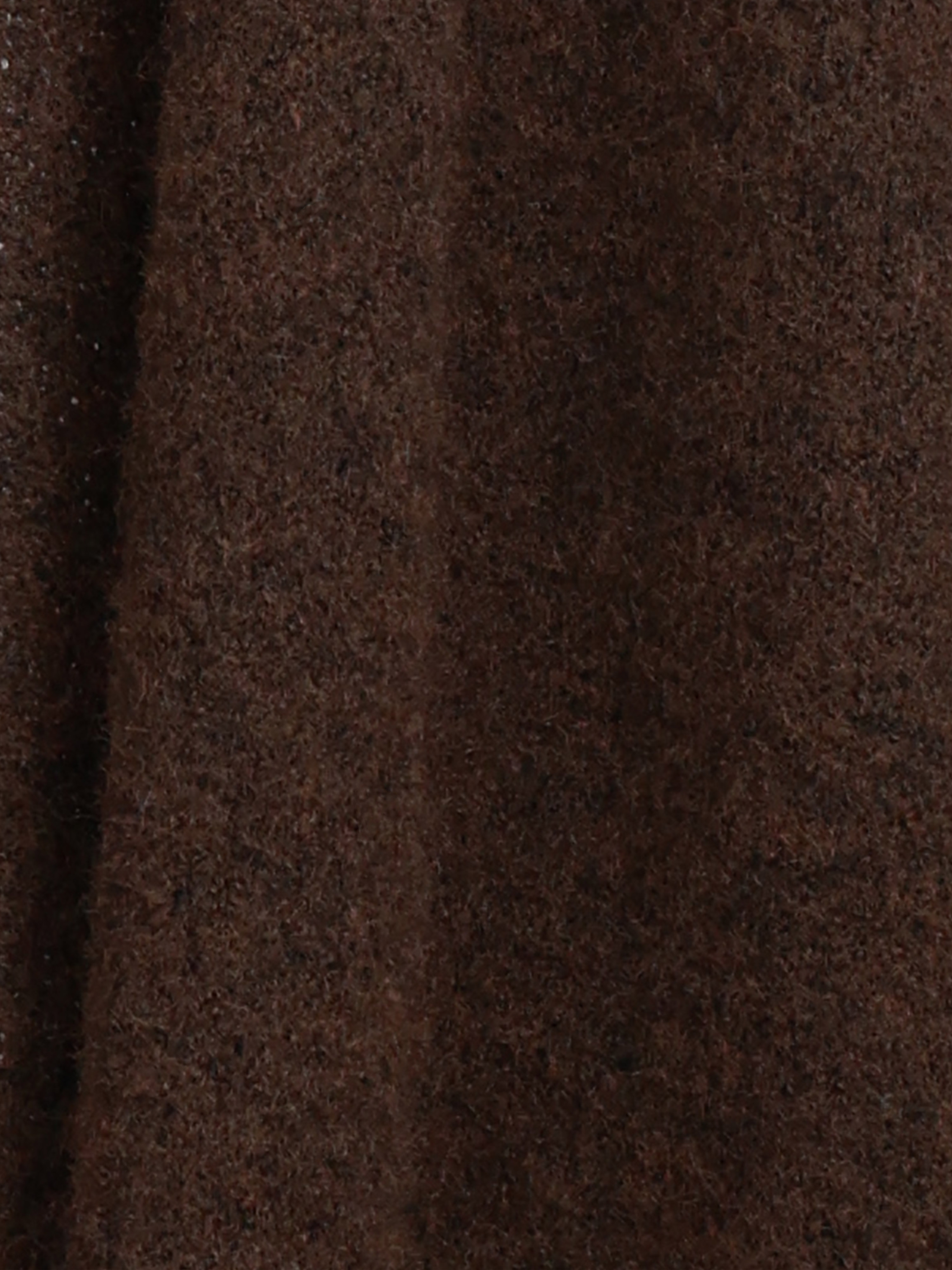 Strickmantel mit Alpakawollanteil - Schoko