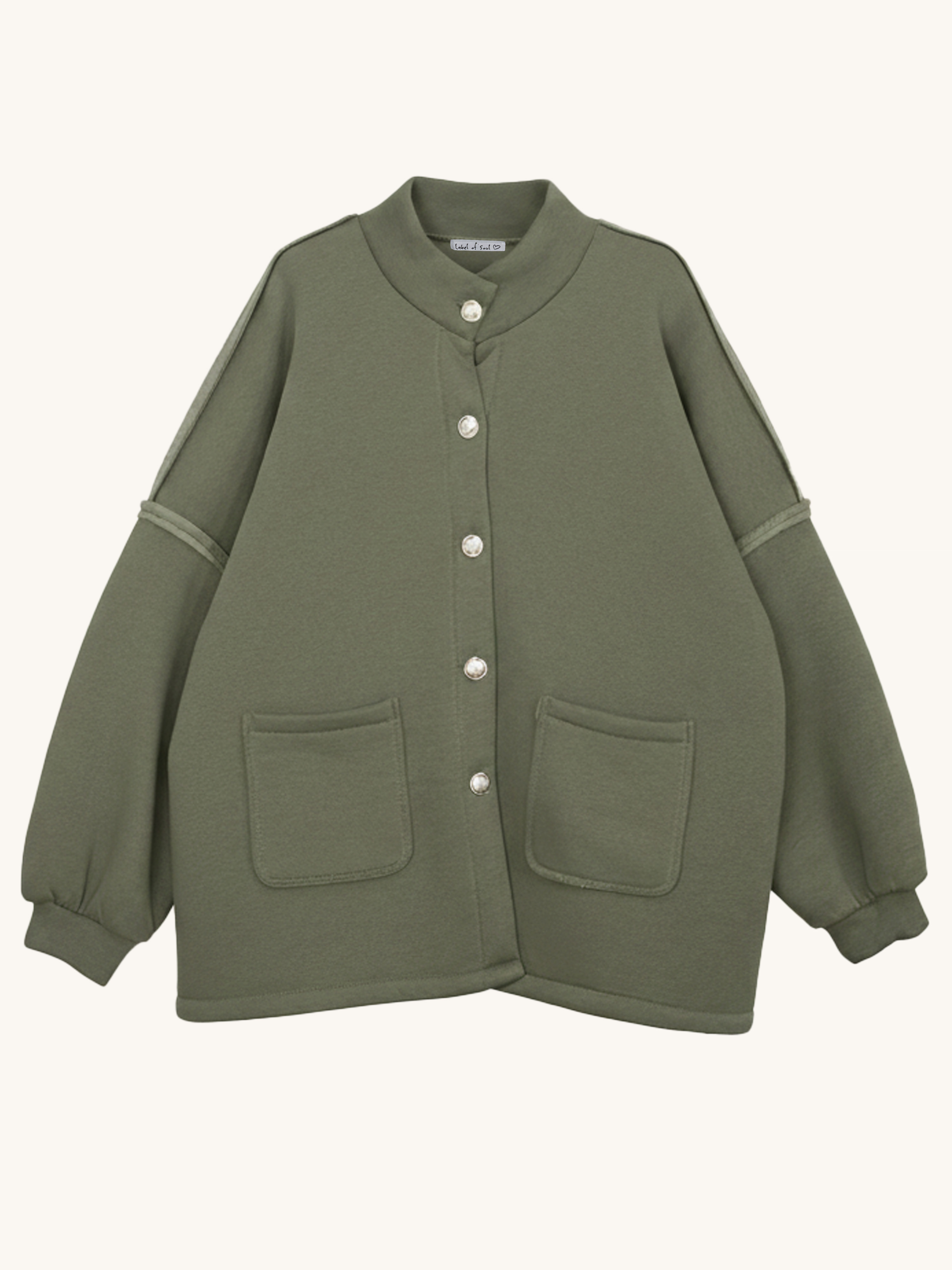 Oversize SOFT Cardigan Jacke - Olive Oversize SOFT Cardigan Jacke - Olive