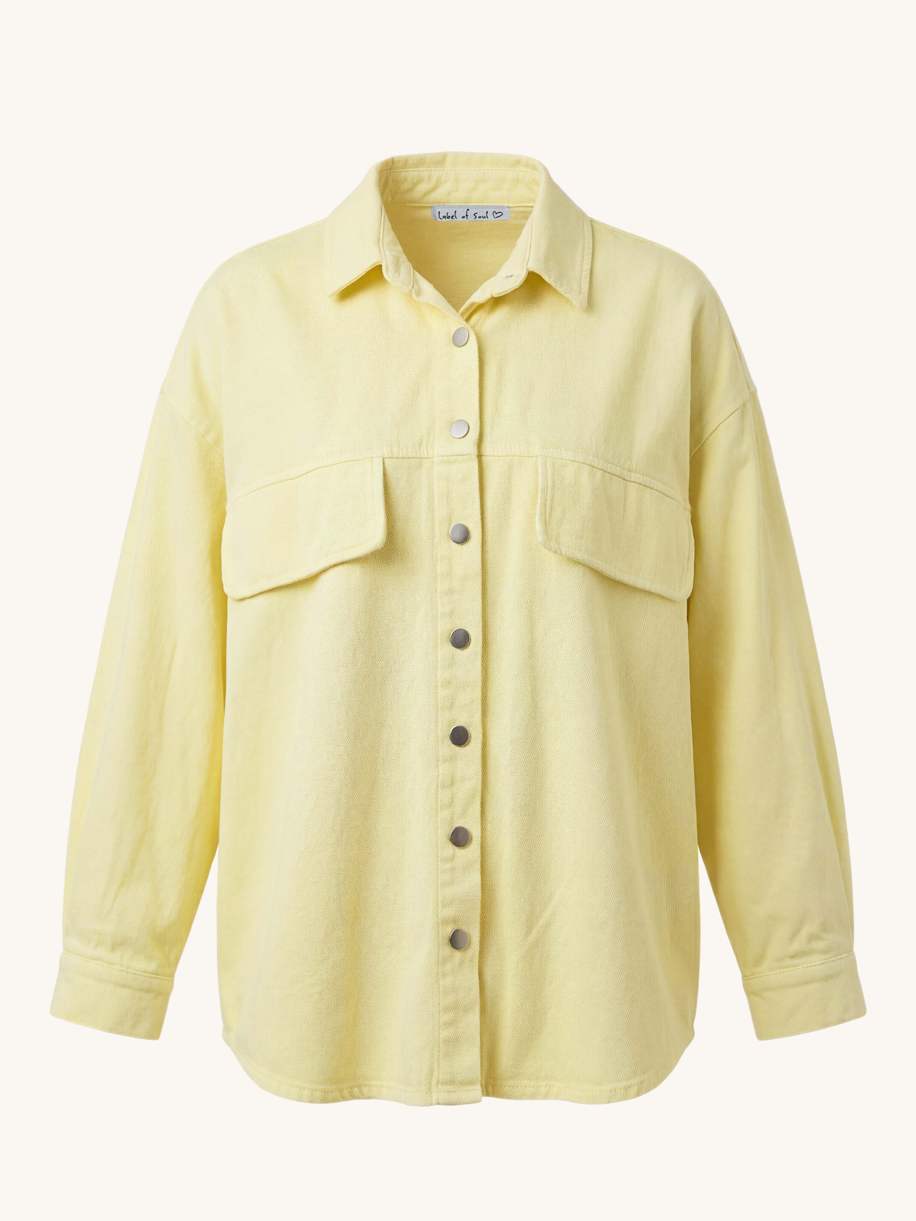 Denim Overshirt Jacke - Butter Yellow