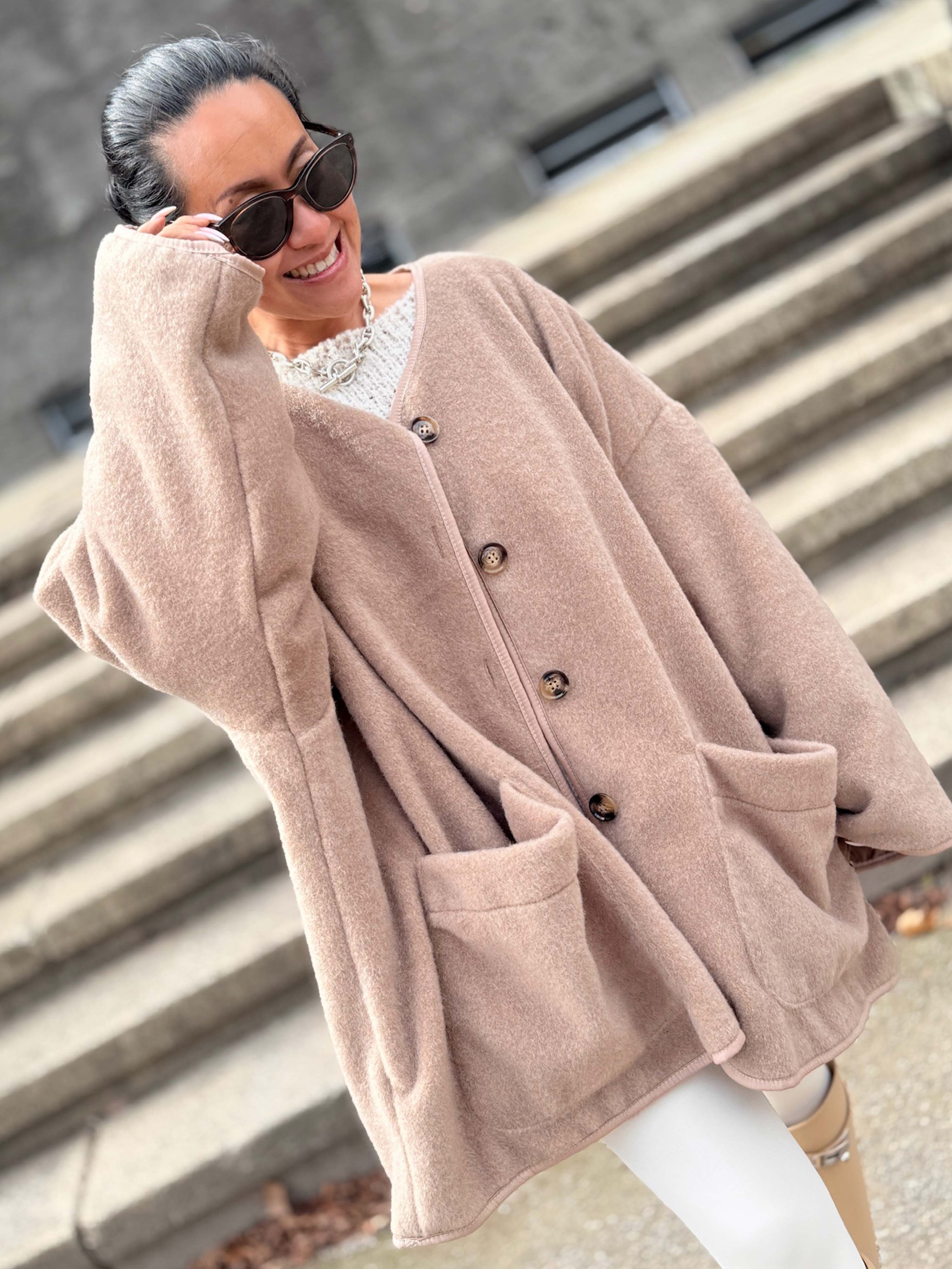 Oversize Jacke - SIGNATURE - Chestnut