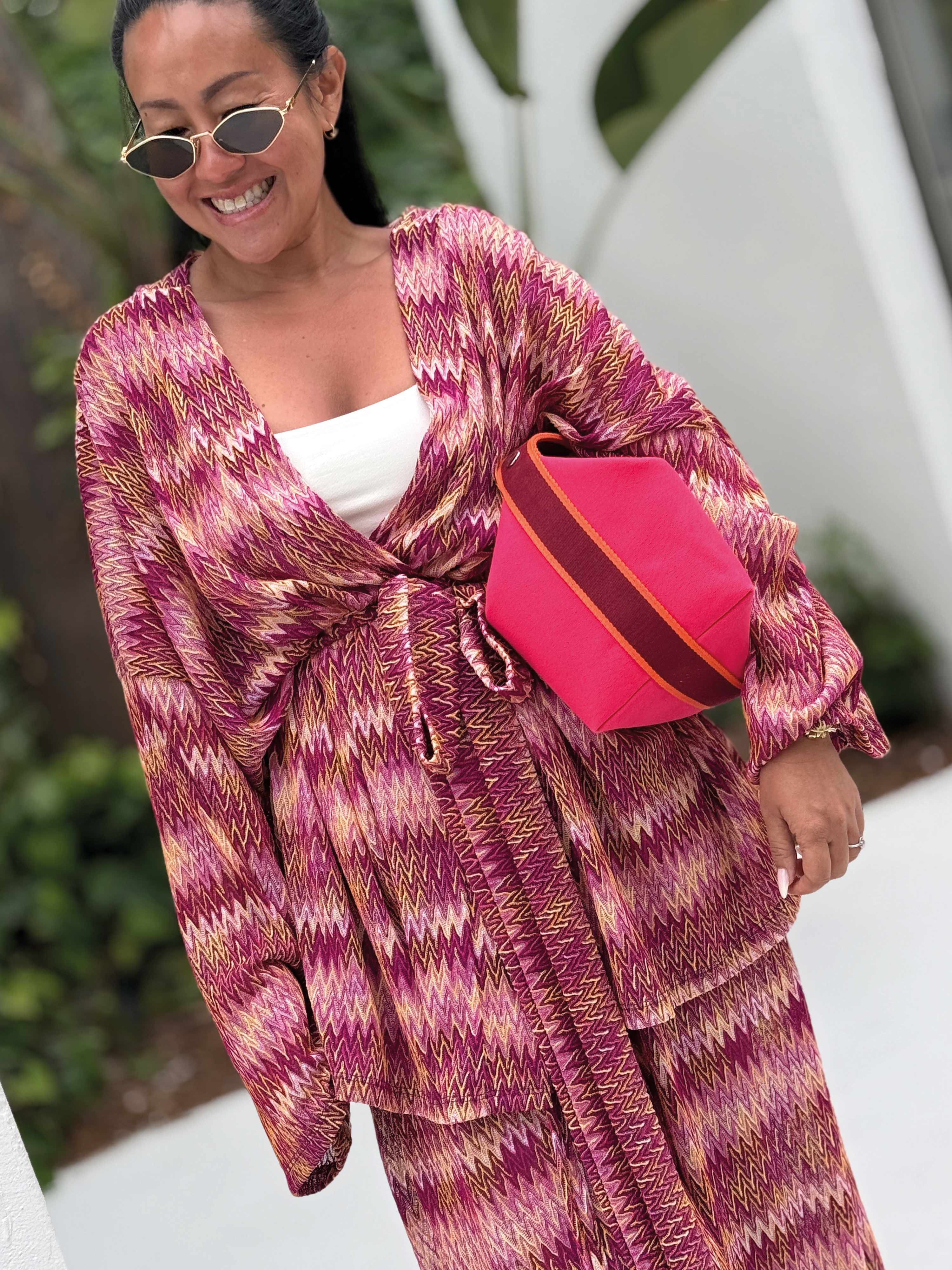 Wickel Kimono Jacke - IBIZA BREEZE - Velvet Sunset