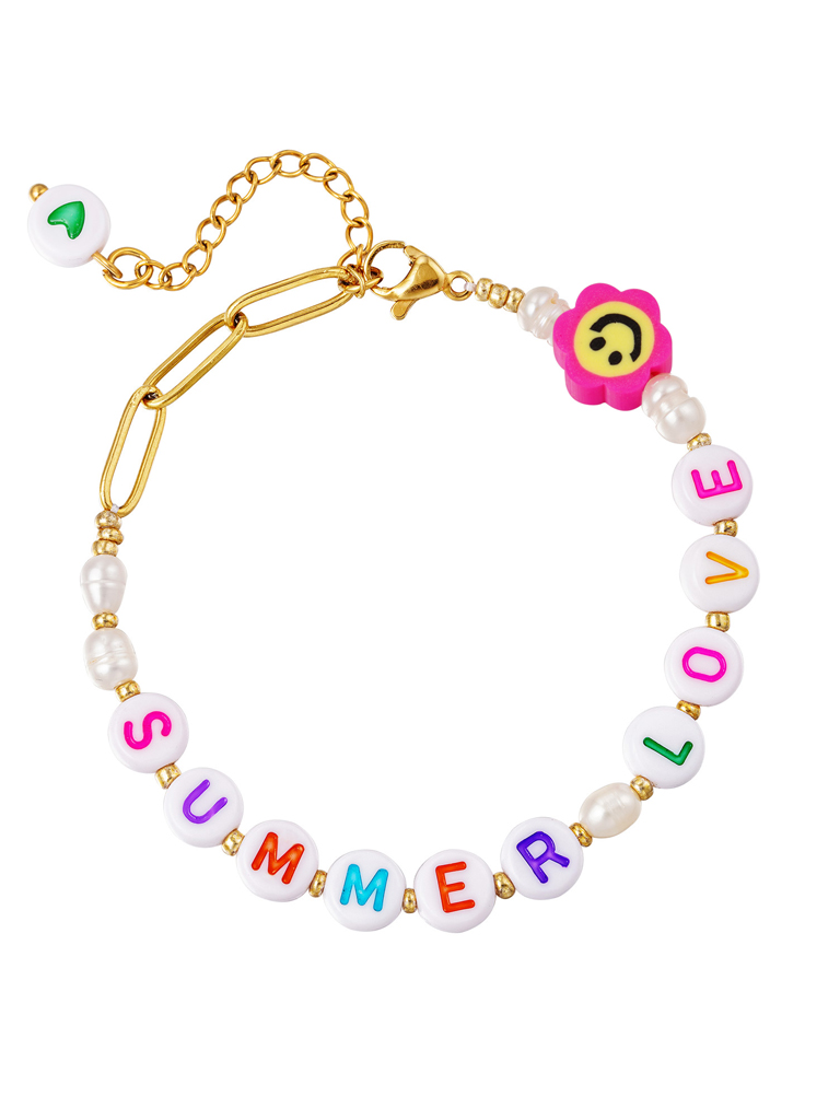 Armband - Summer Love - Edelstahl - Gold