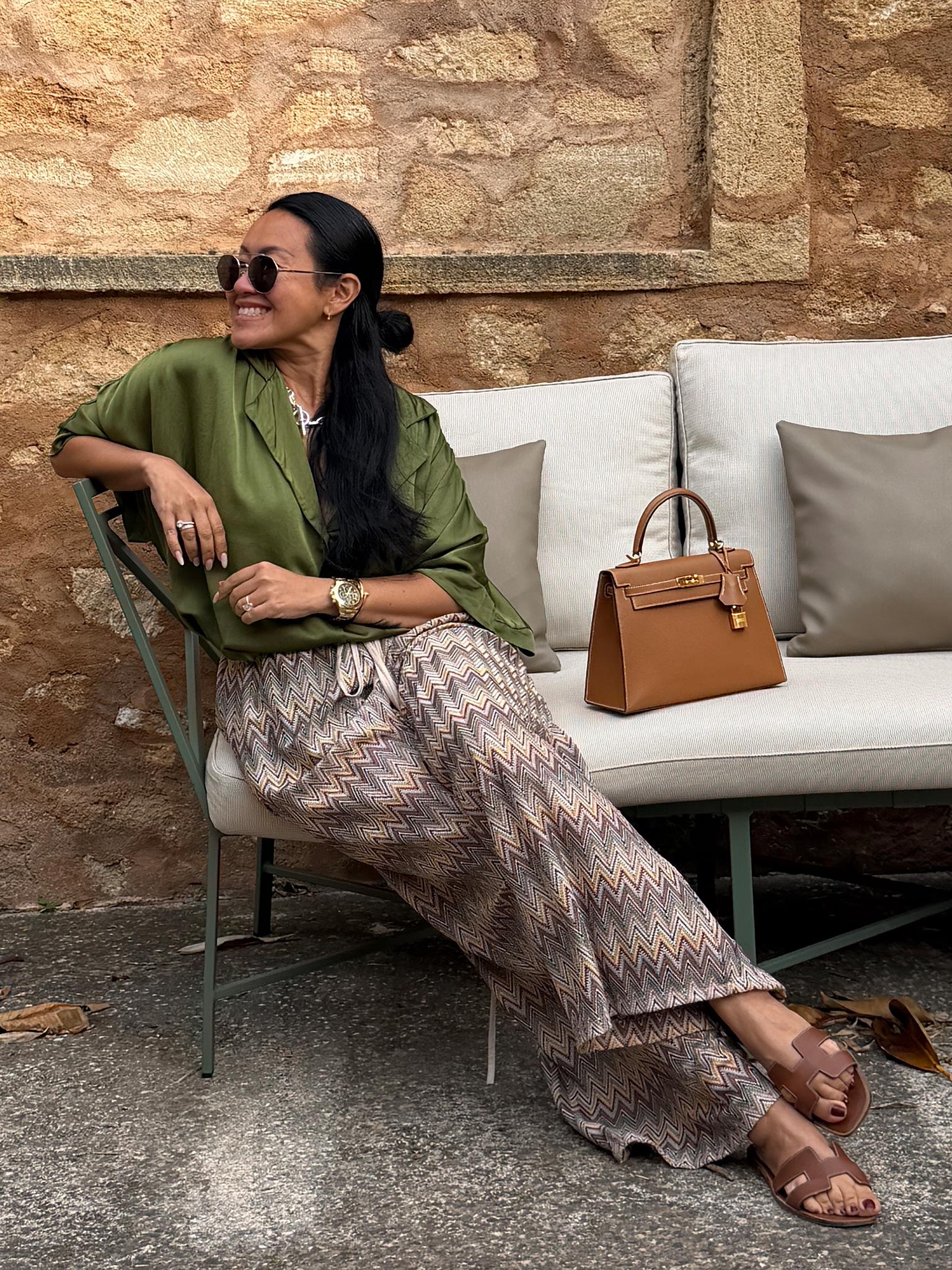 Palazzo Oversize Hose - IBIZA BREEZE - Matchalino