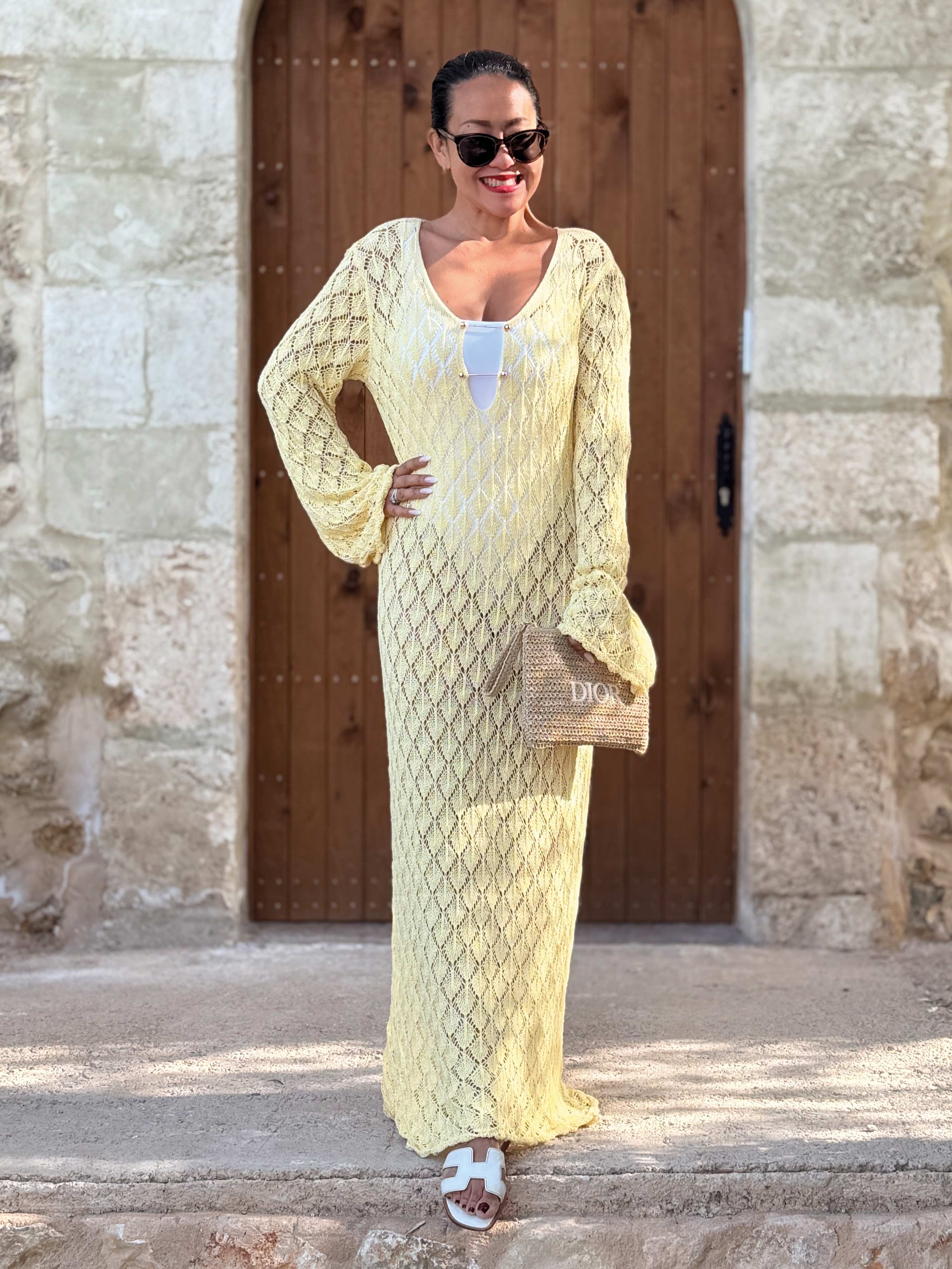 Häkel Beach Strickkleid - Lemon Häkel Beach Strickkleid - Lemon