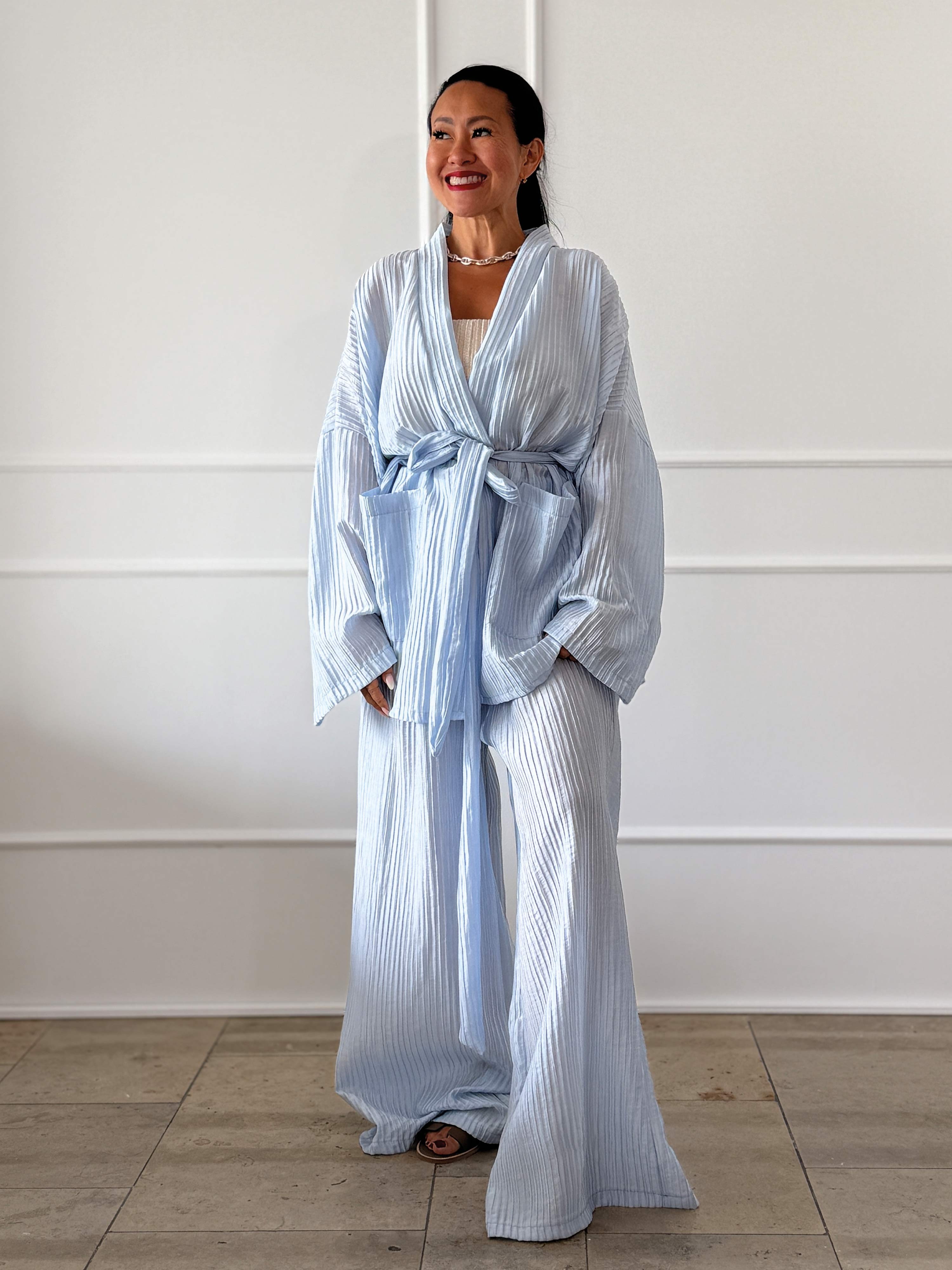 Wickel Kimono Jacke - NOA - Blue Harmony