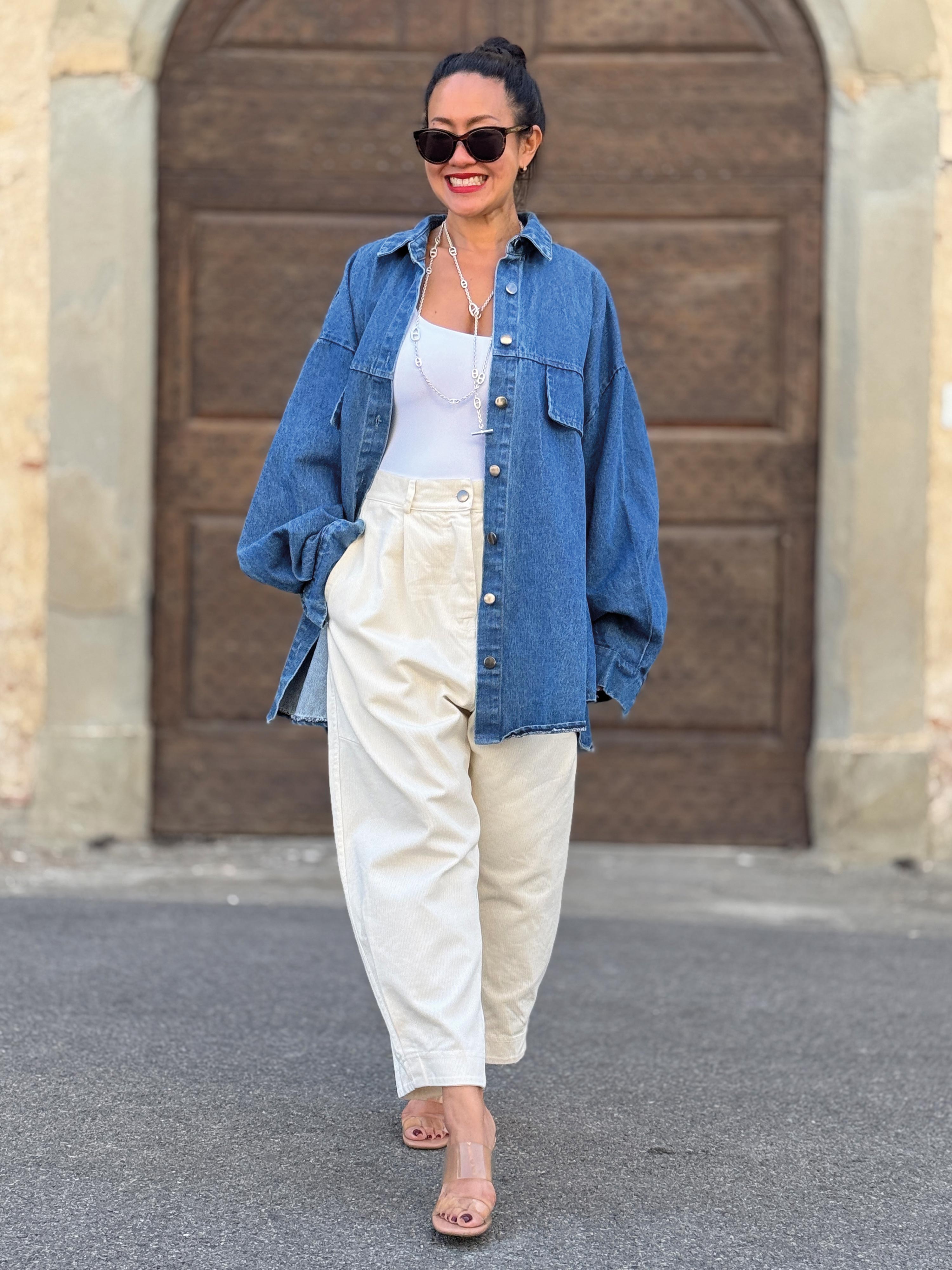 Denim Overshirt Jacke - Denim Blue