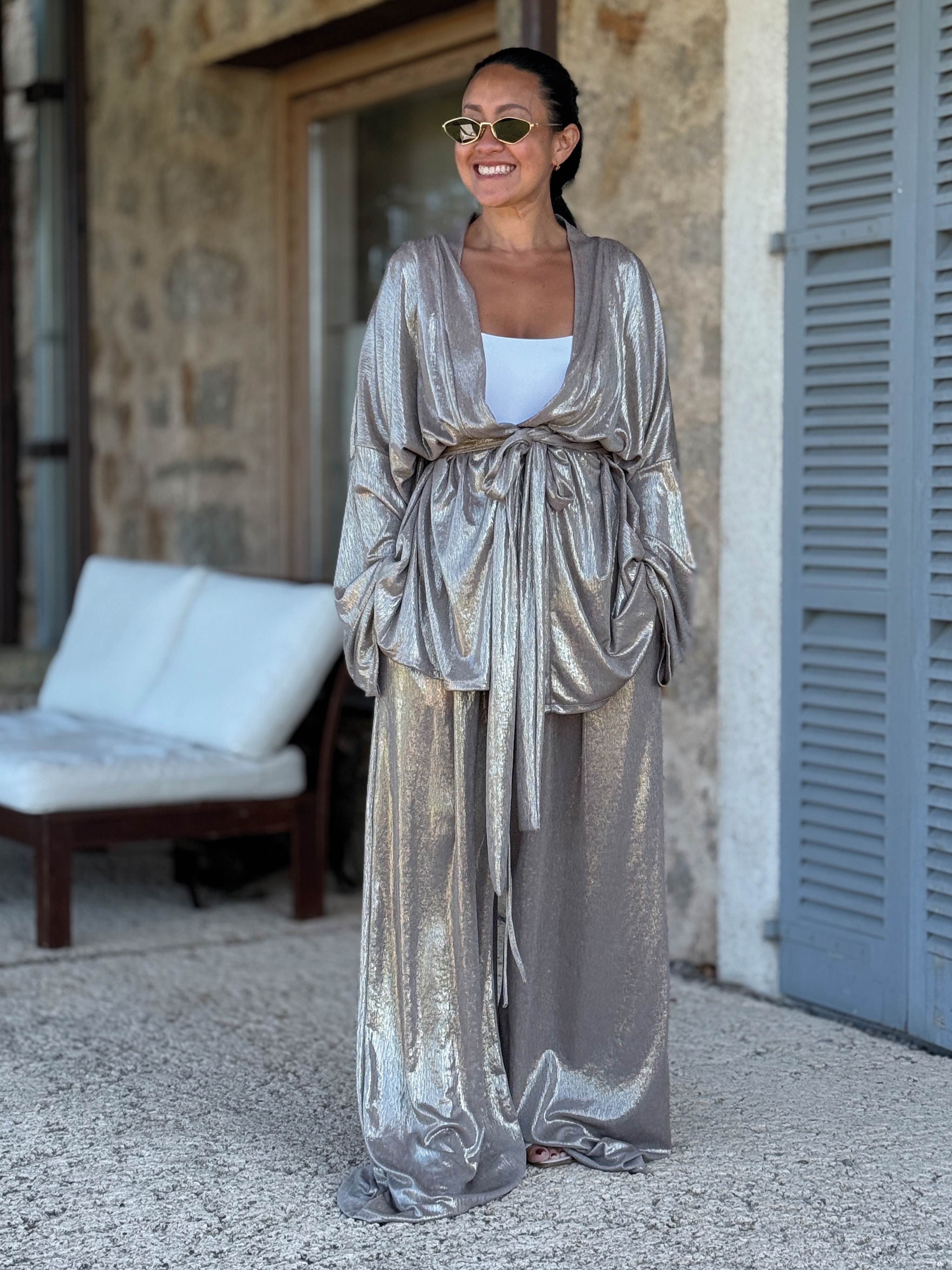 Palazzo Oversize Hose - LOTUS - Fango Palazzo Oversize Hose - LOTUS - Fango