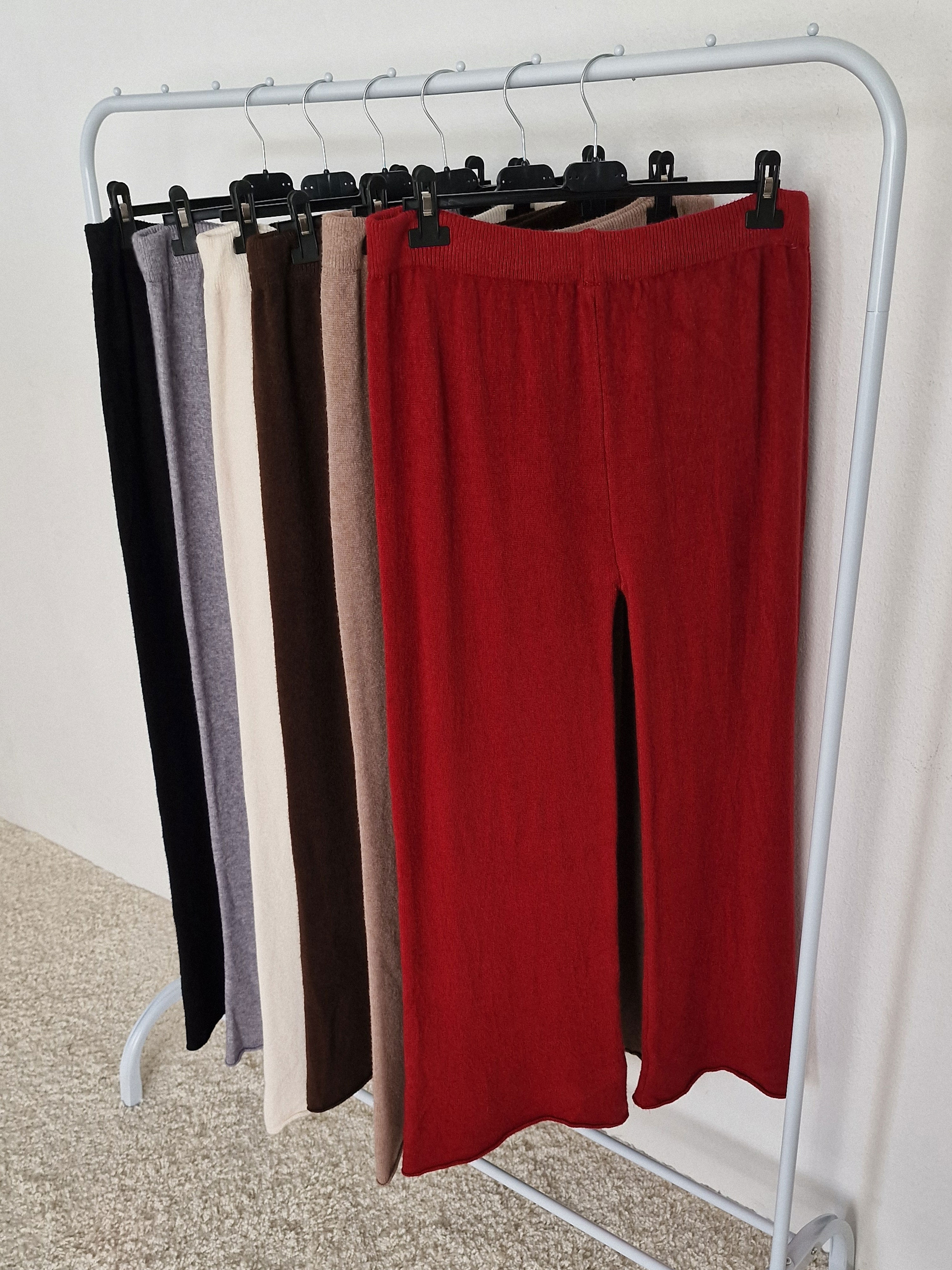 Viskose Strickhose - Bordeaux Viskose Strickhose - Bordeaux