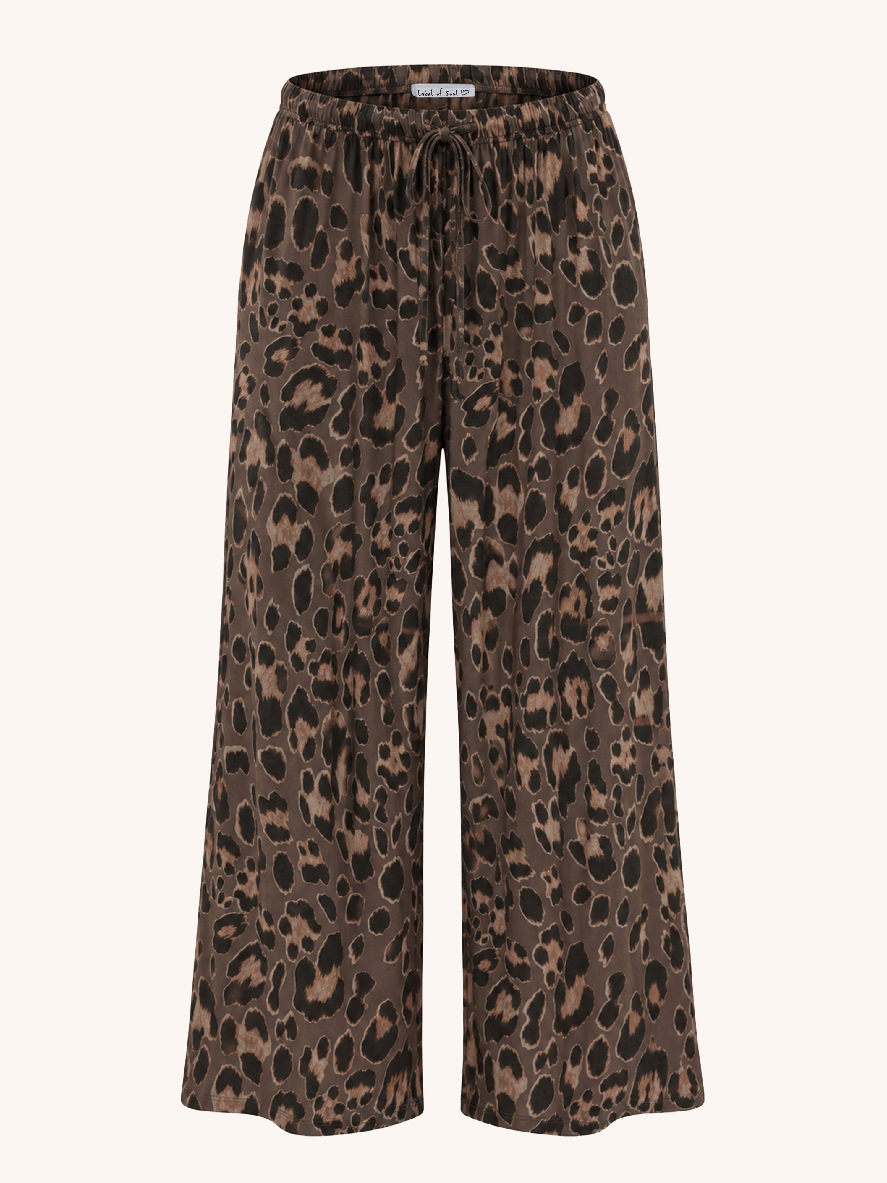 Basic Oversize Loungewear Palazzo Hose - LEO Schoko