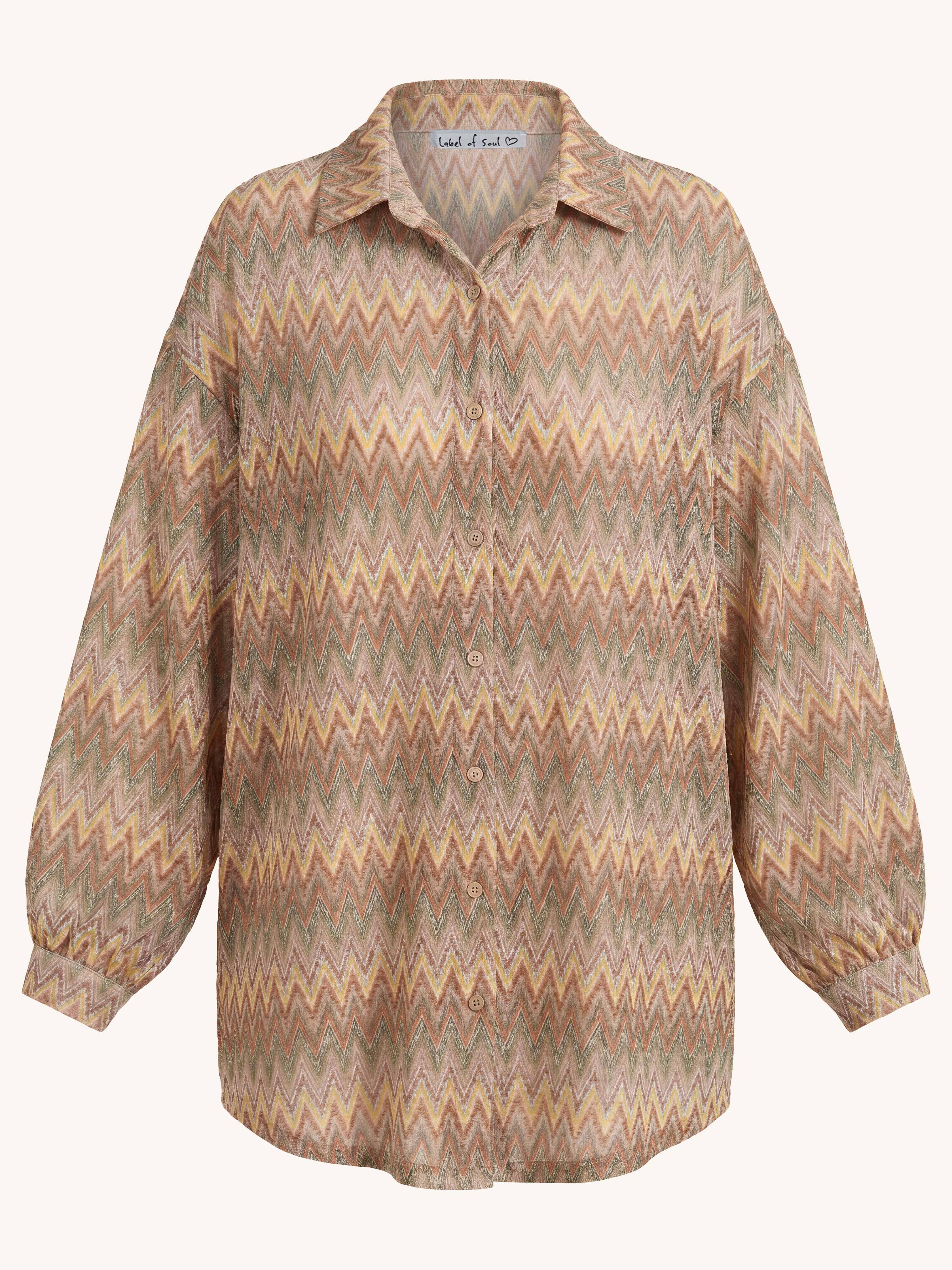Long Oversize Bluse - IBIZA BREEZE - Matchalino