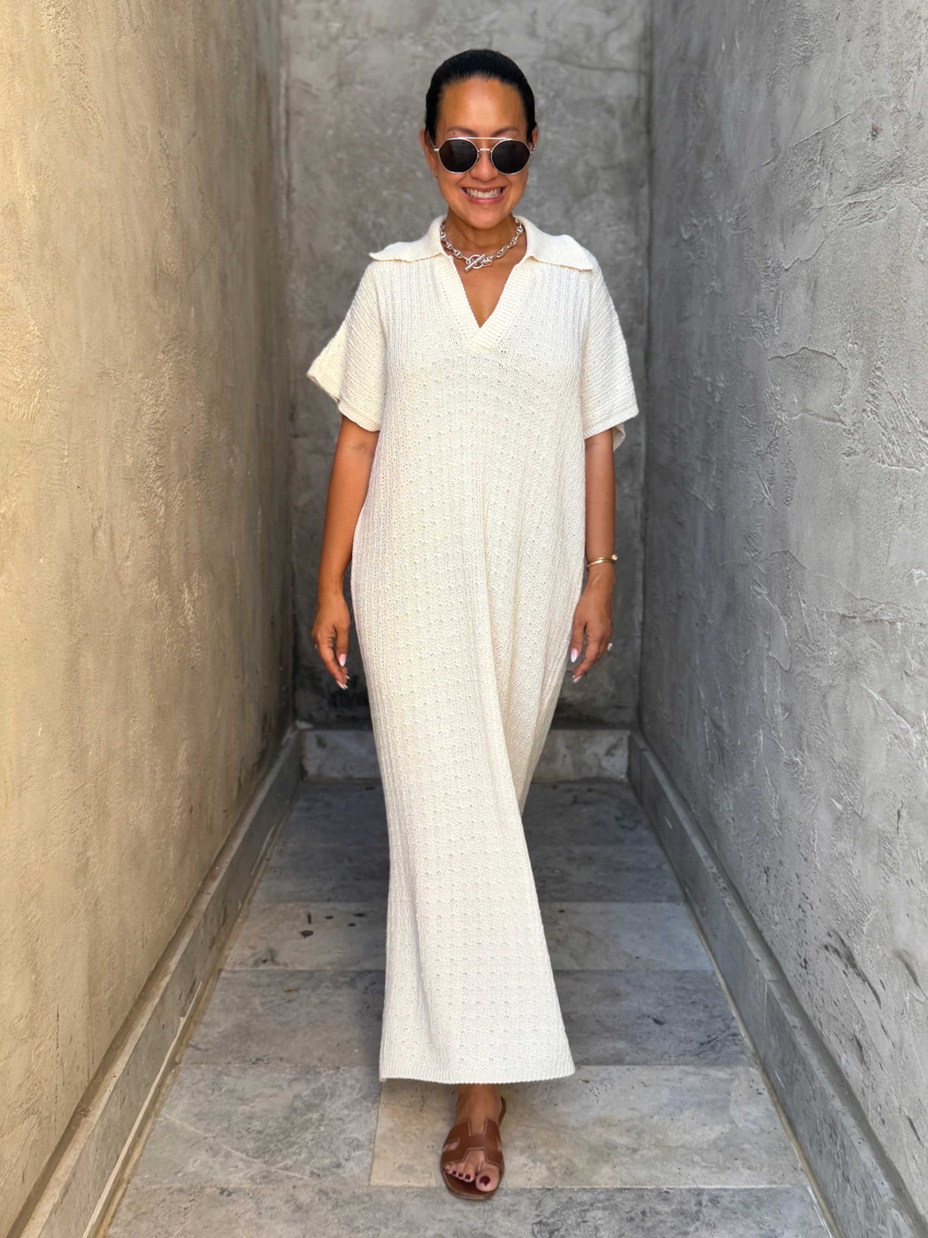 Häkelkleid Manacor - ONESIZE - Creme