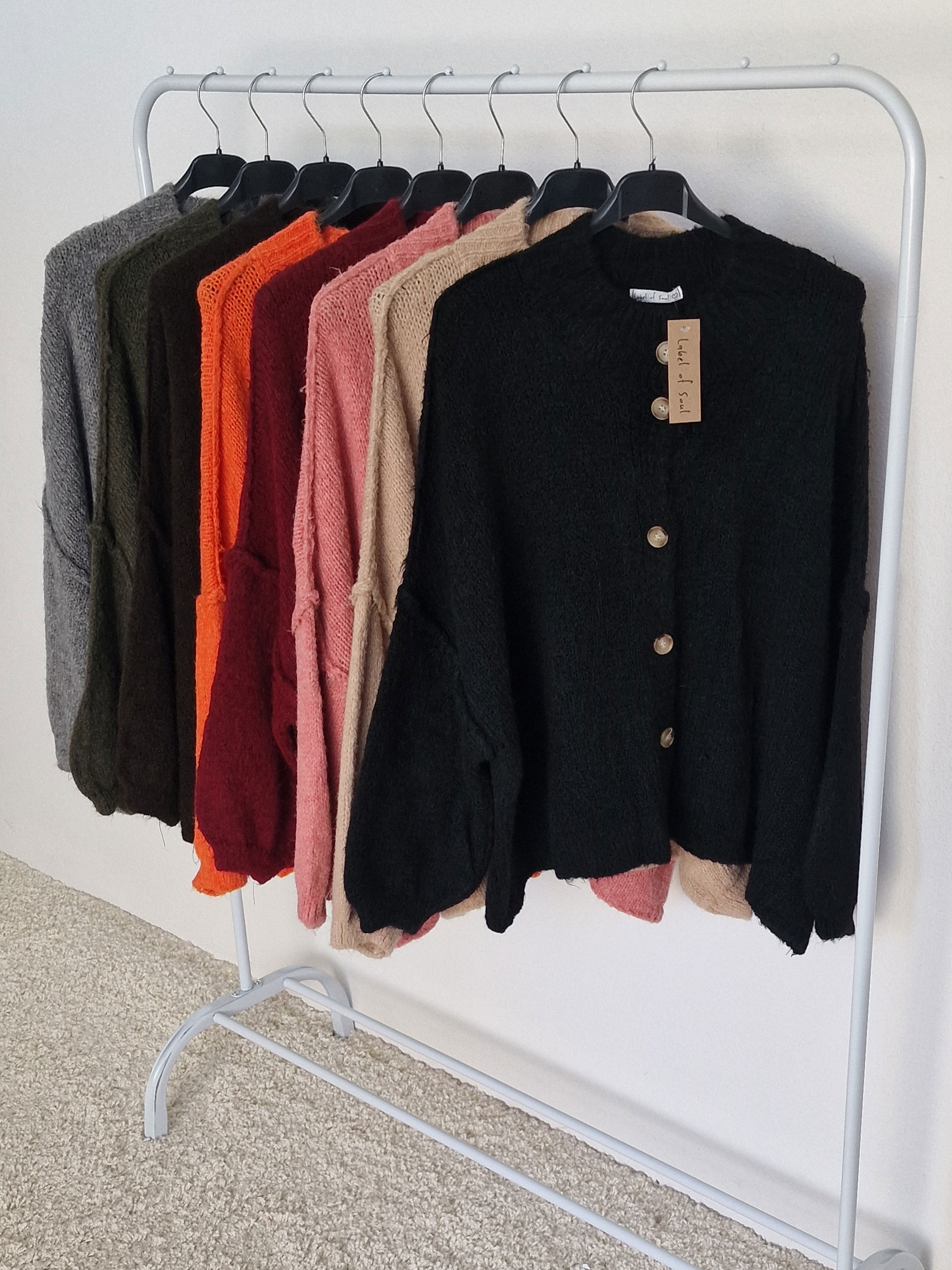 Oversize Cardigan - FLAUSCHI - Schwarz Oversize Cardigan - FLAUSCHI - Schwarz