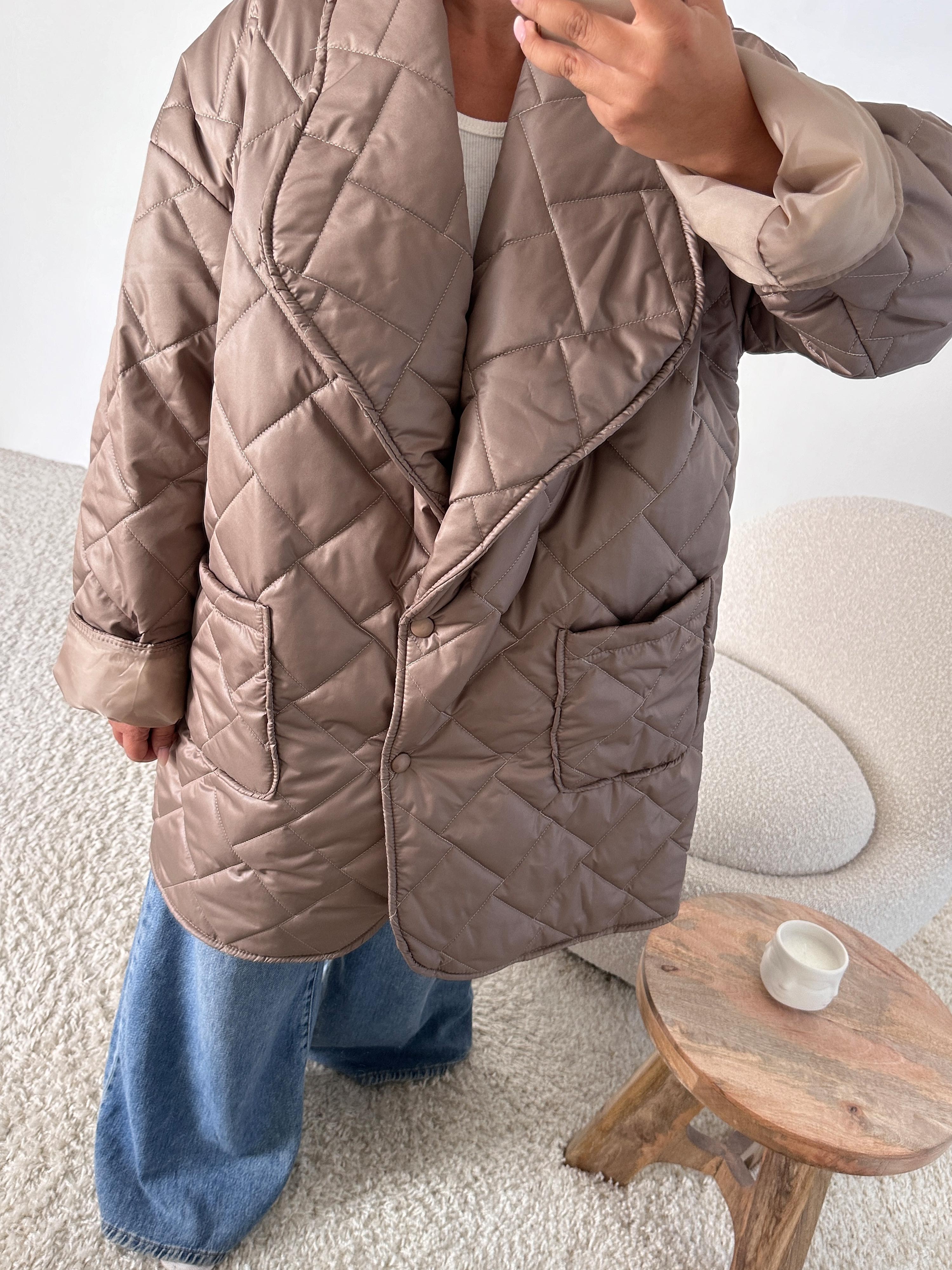 ONESIZE Blazer Steppjacke - Taupe ONESIZE Blazer Steppjacke - Taupe