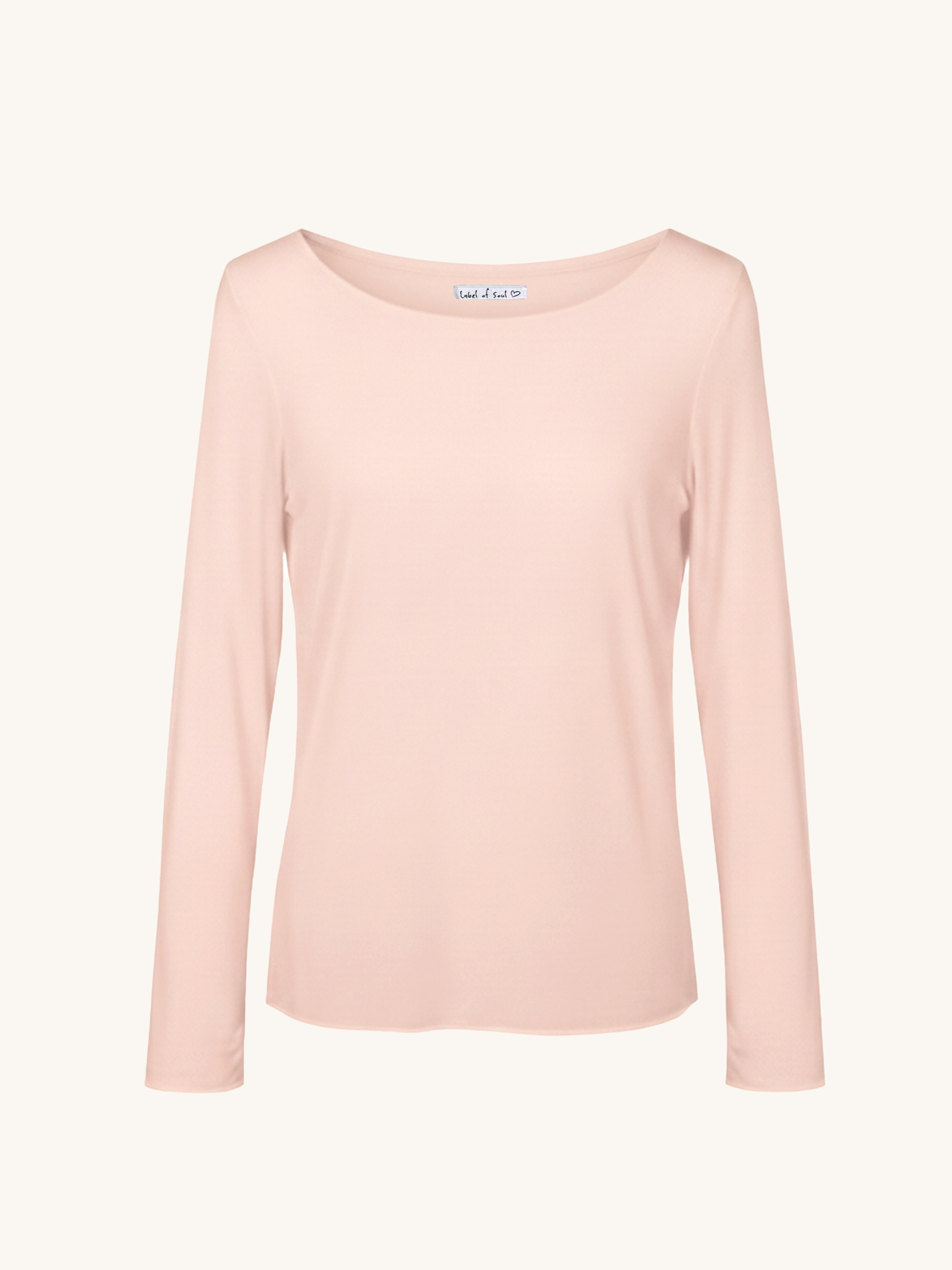 Soft Langarmshirt mit Kaschmiranteil - Rosa