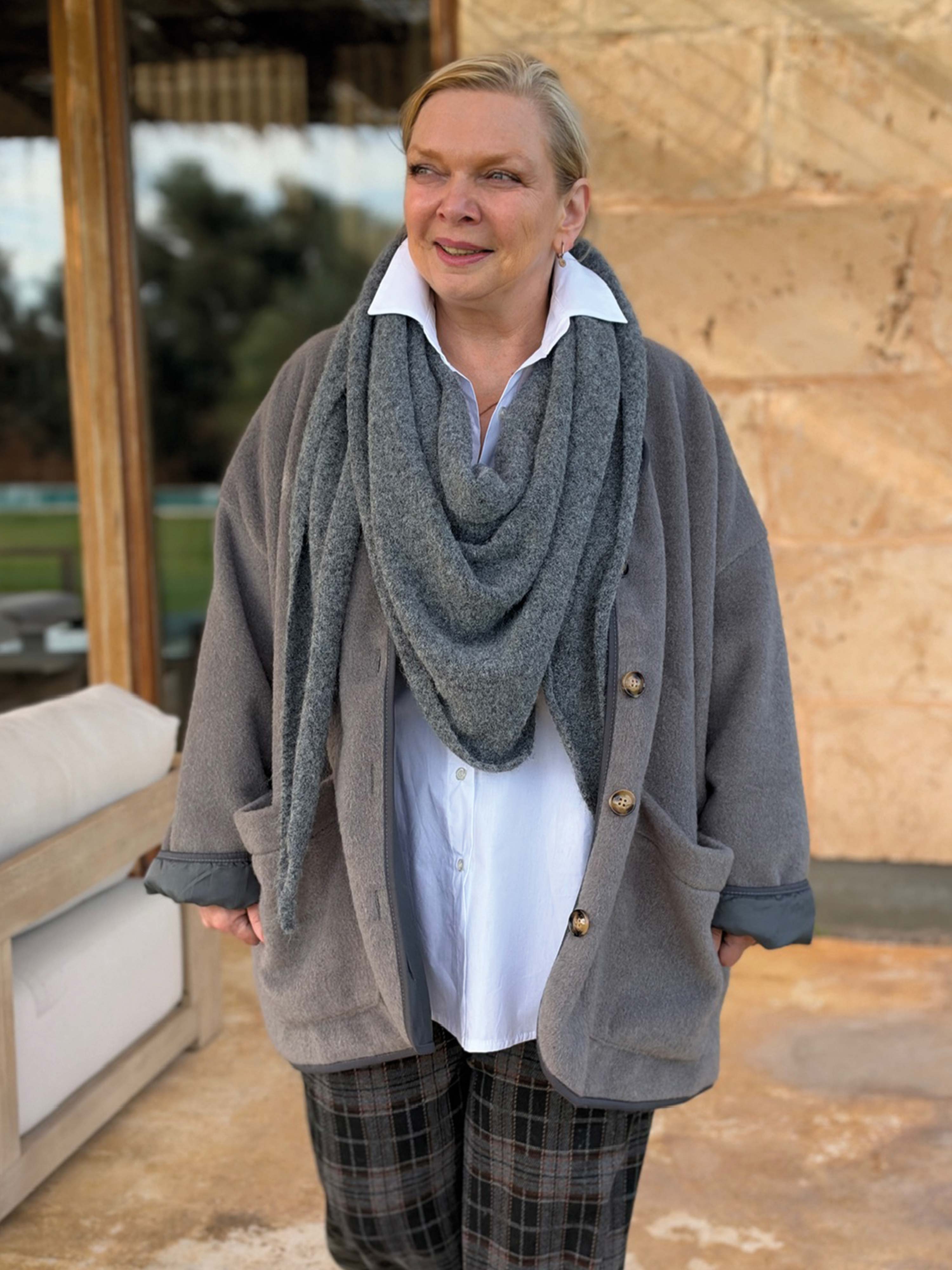 Oversize Jacke - SIGNATURE - Grau