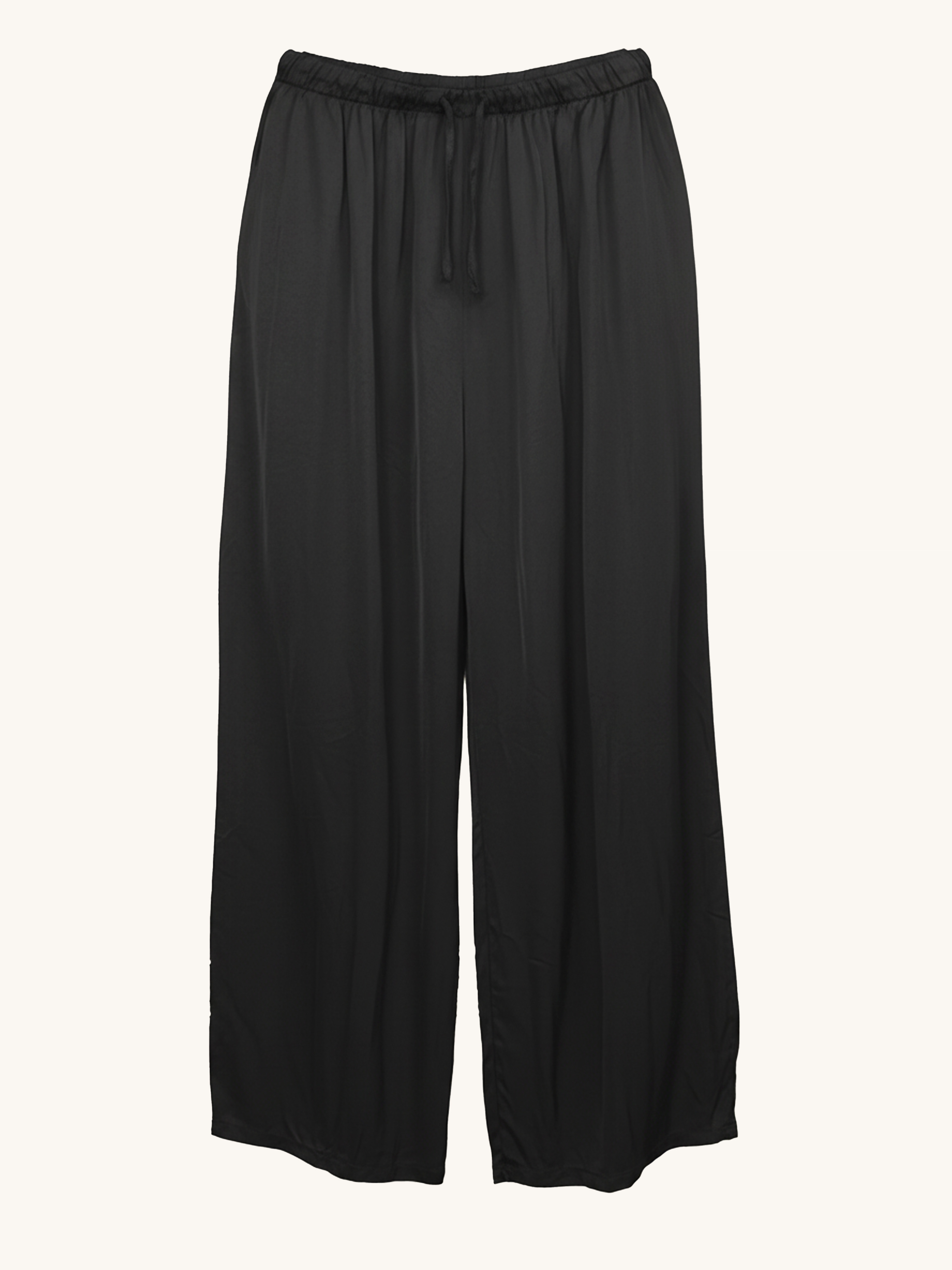 Viskose Palazzo Hose - ELEGANCE - Schwarz