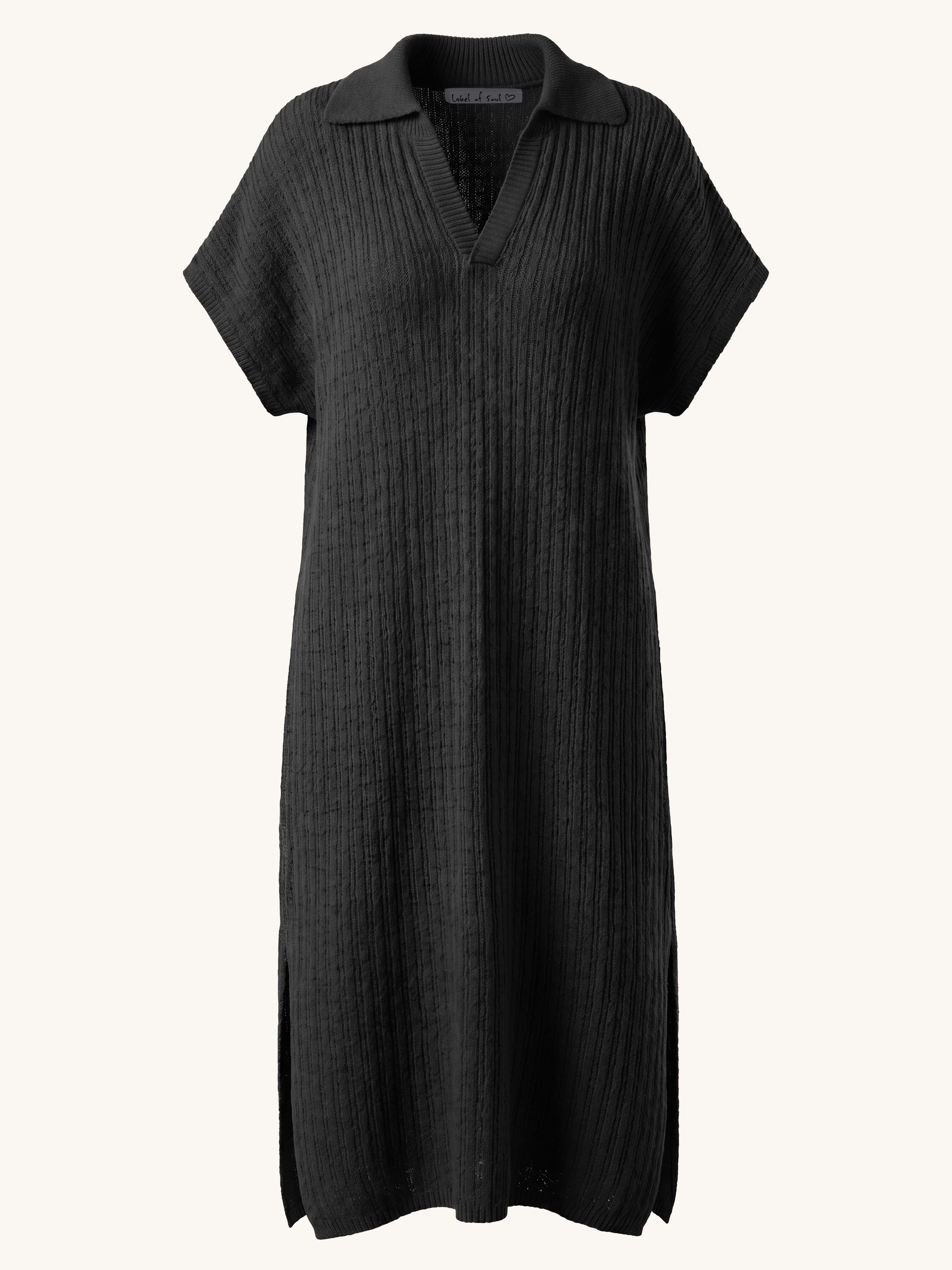 Häkelkleid Manacor - ONESIZE - Schwarz