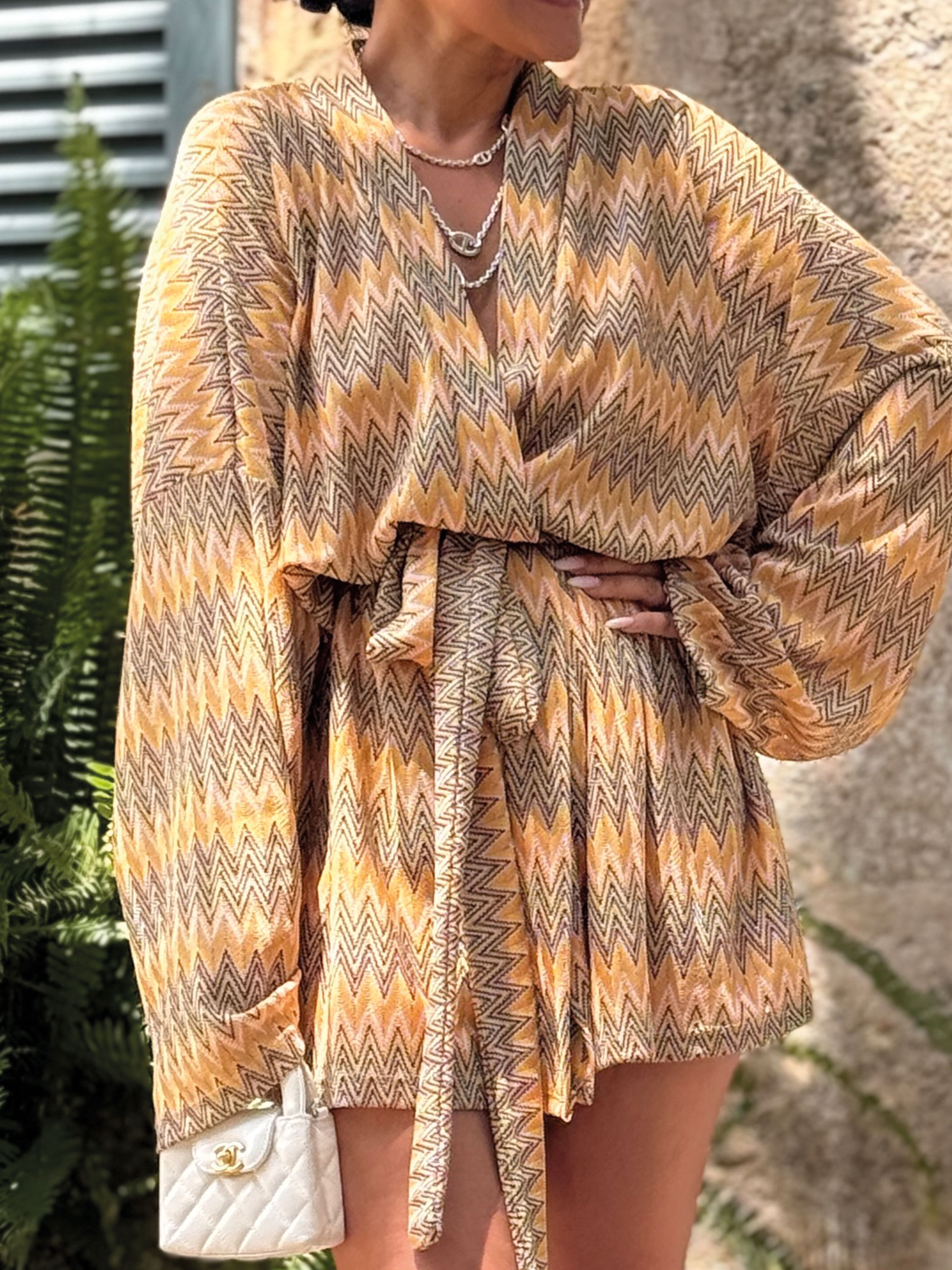 Wickel Kimono Jacke - IBIZA BREEZE - Honey Wickel Kimono Jacke - IBIZA BREEZE - Honey