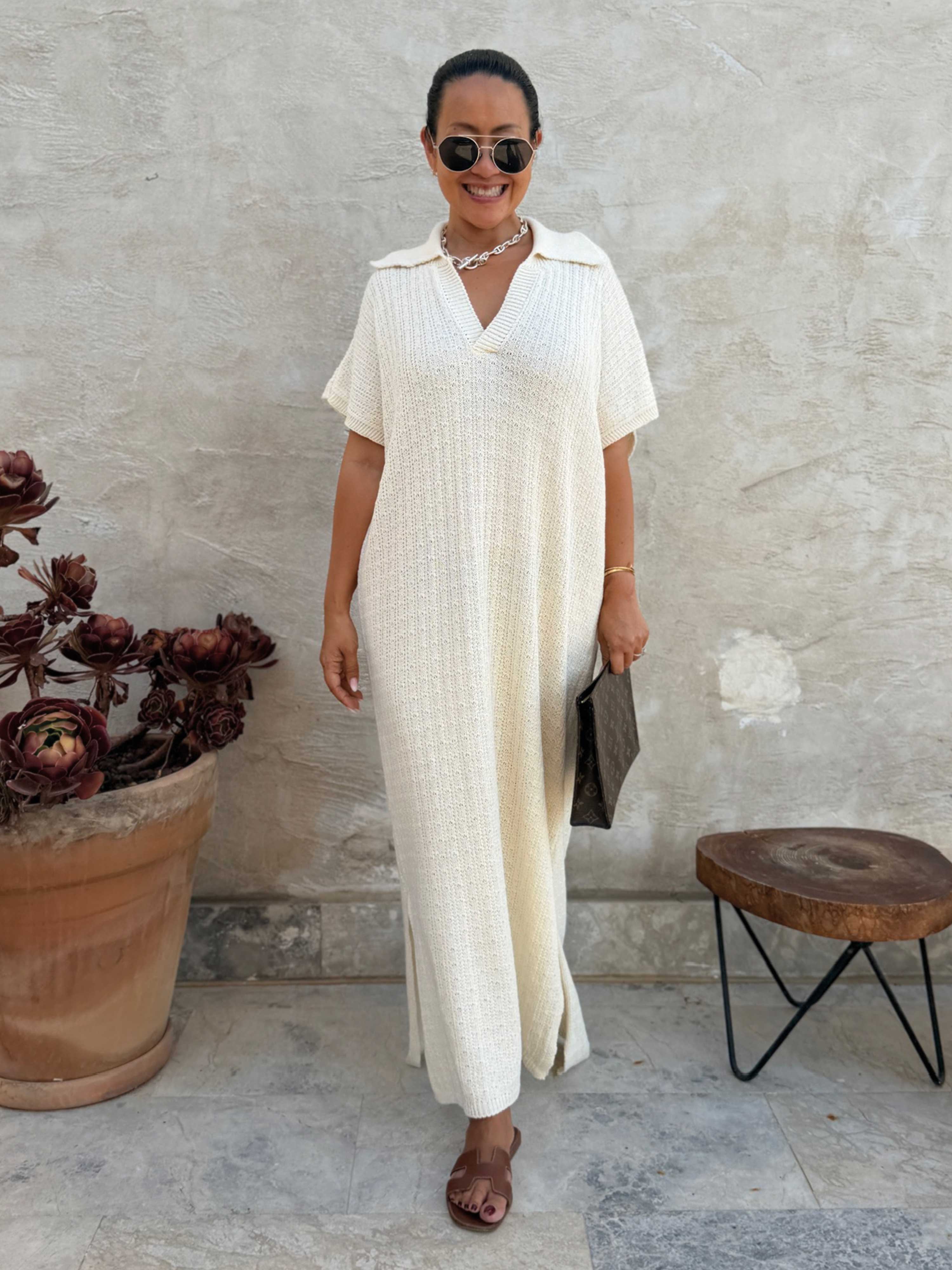 Häkelkleid Manacor - ONESIZE - Creme