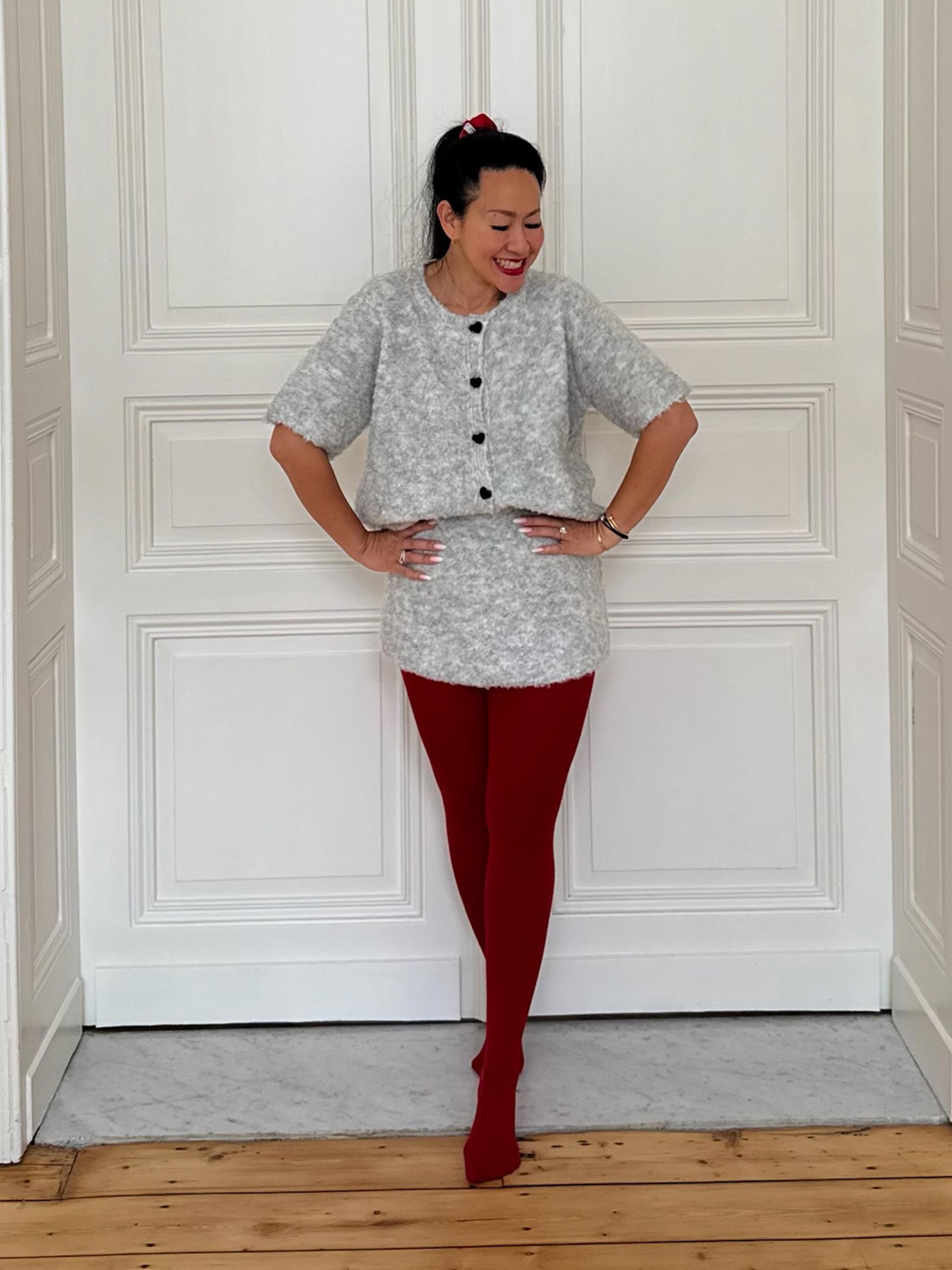 Viskose Rock - AMORE - Grau