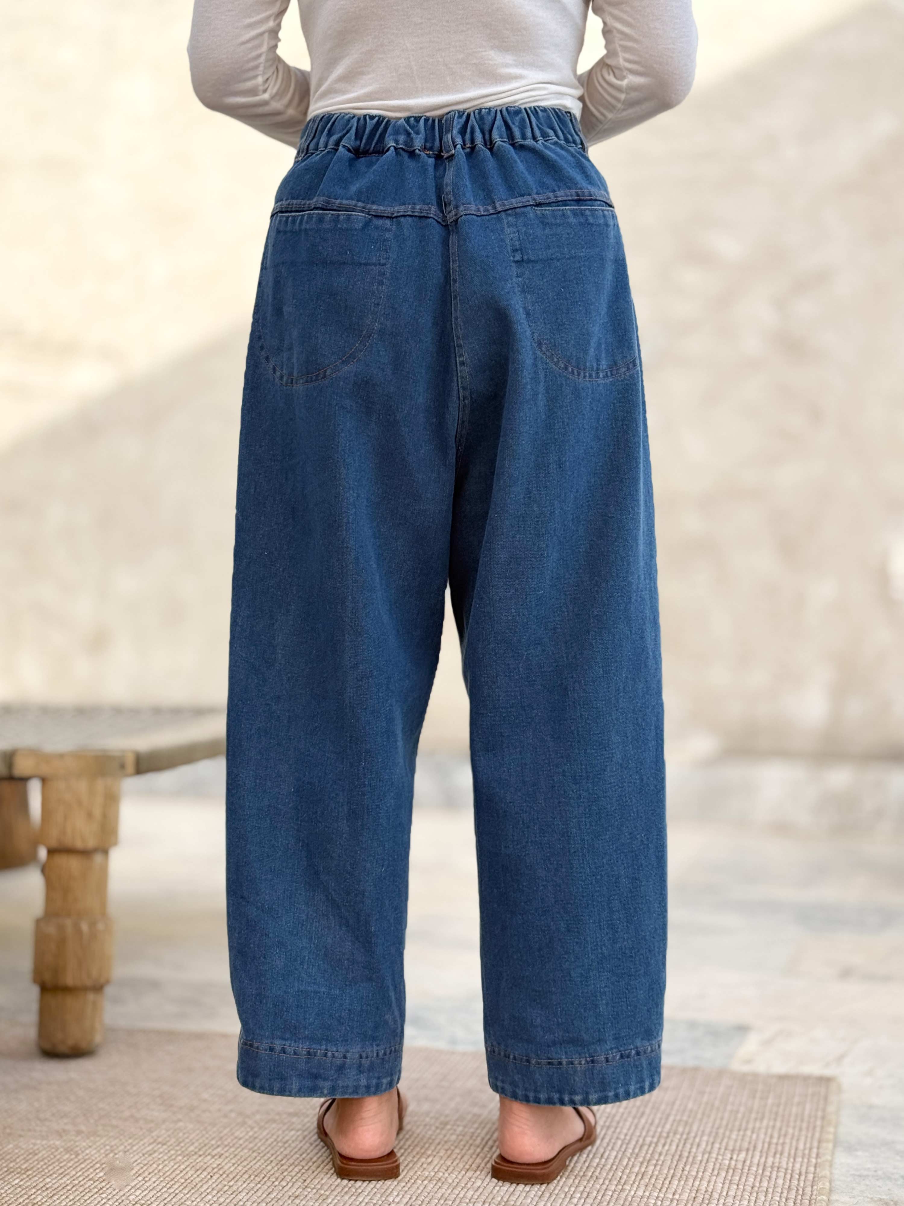 Balloon Jeans Hose - Denim Blue - S Balloon Jeans Hose - Denim Blue - S