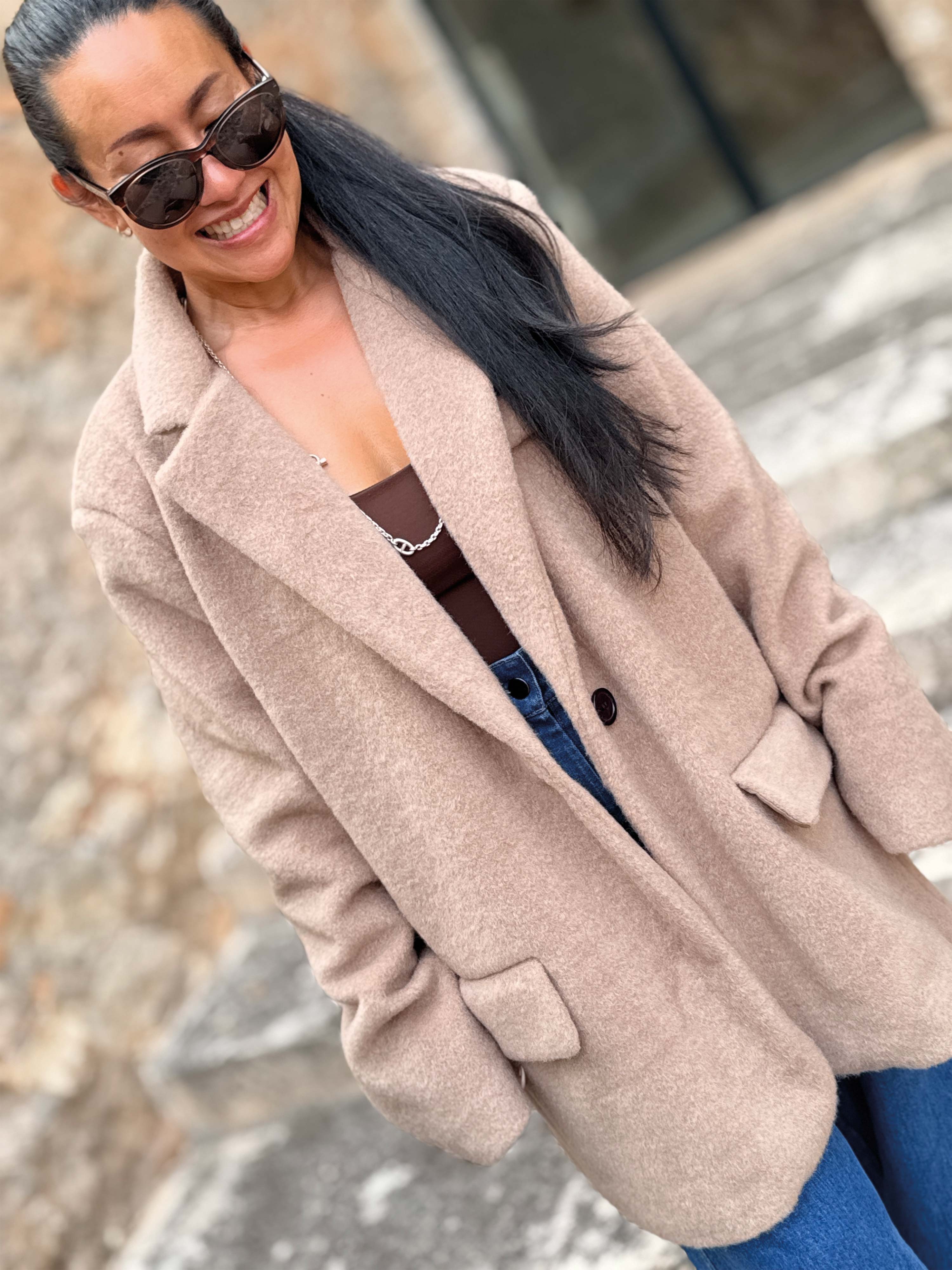 Oversize Blazer Jacke - SIGNATURE - Chestnut Oversize Blazer Jacke - SIGNATURE - Chestnut