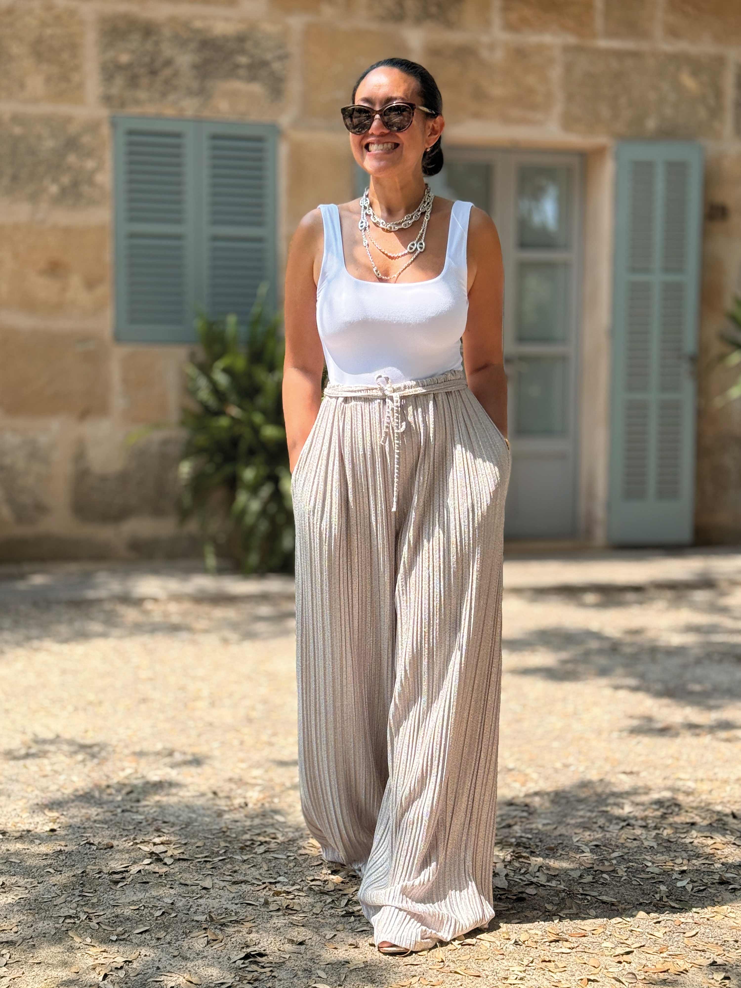 Palazzo Oversize Hose - GLAMOURÉ - Diamond