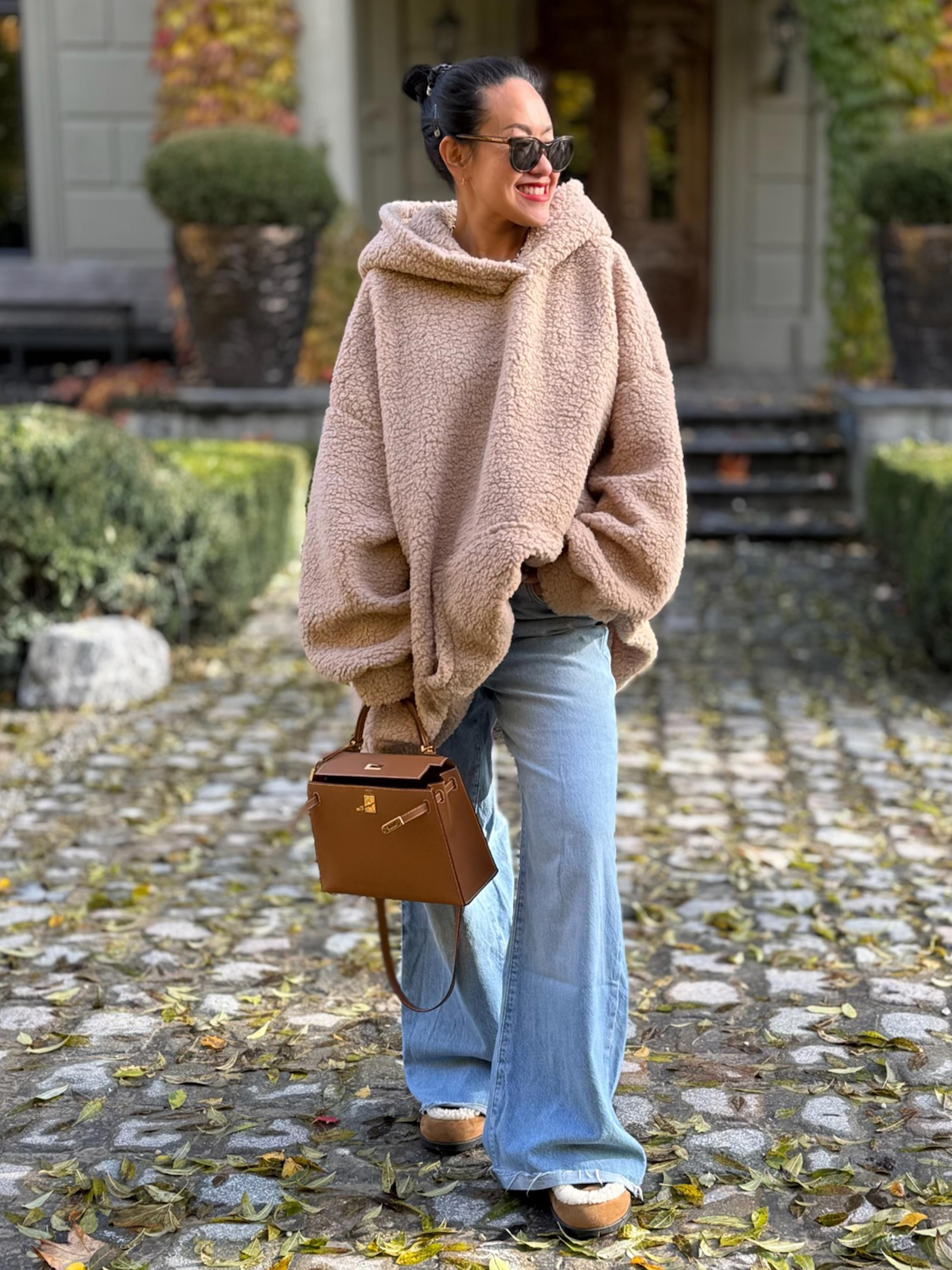 Oversize Teddylook Hoodie - Oatmeal