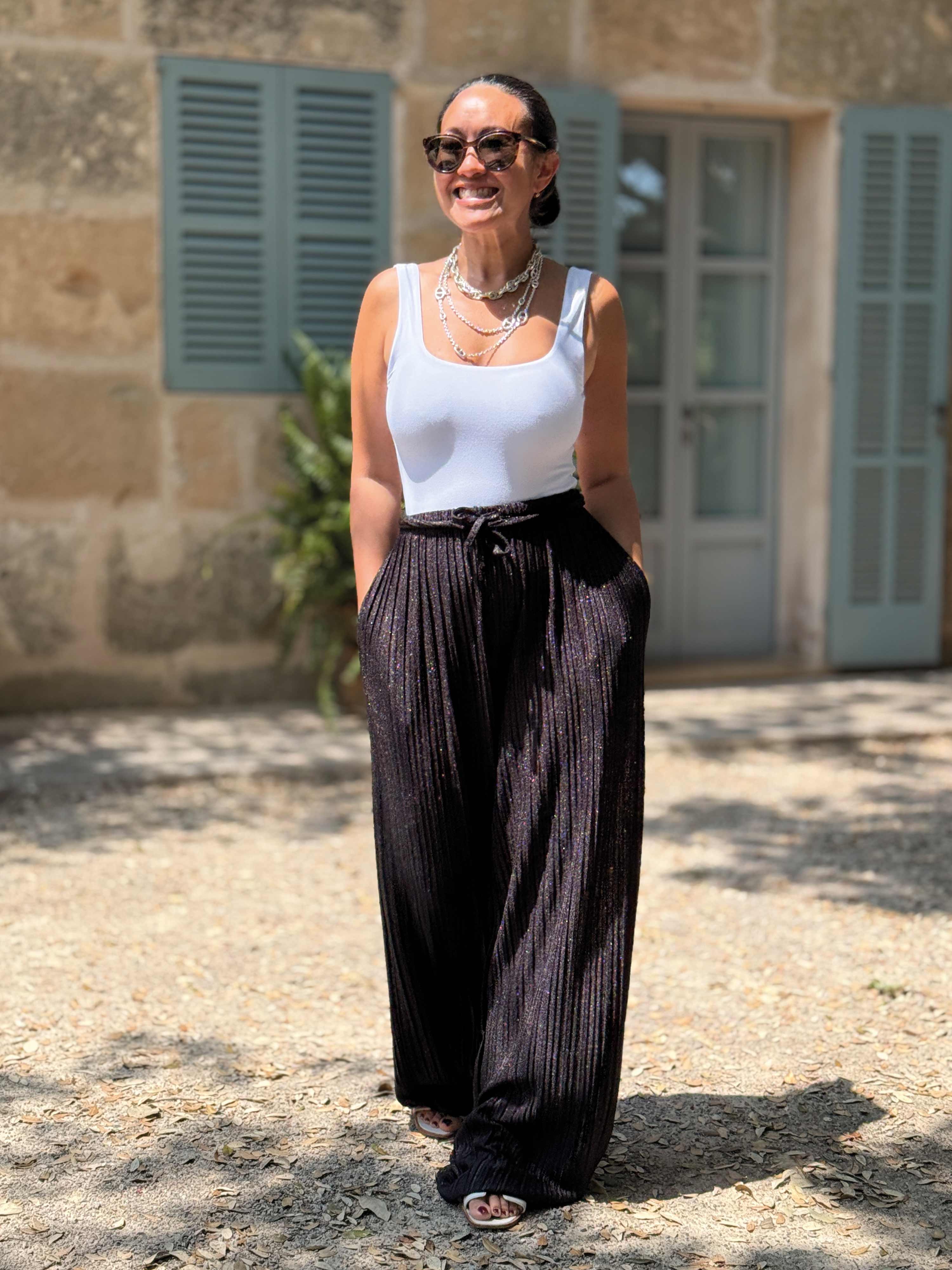 Palazzo Oversize Hose - GLAMOURÉ - Noir