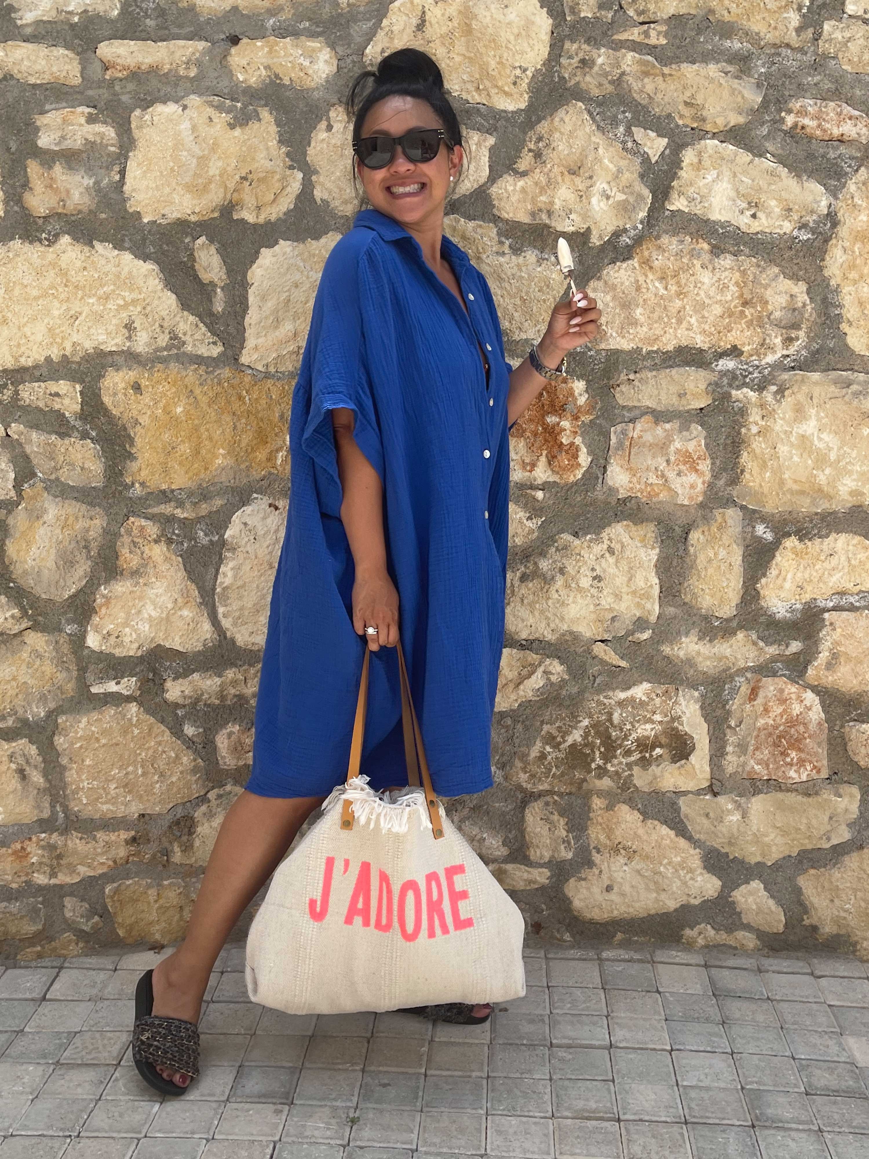 Beach Tasche - Adore - Beige/Pink Beach Tasche - Adore - Beige/Pink